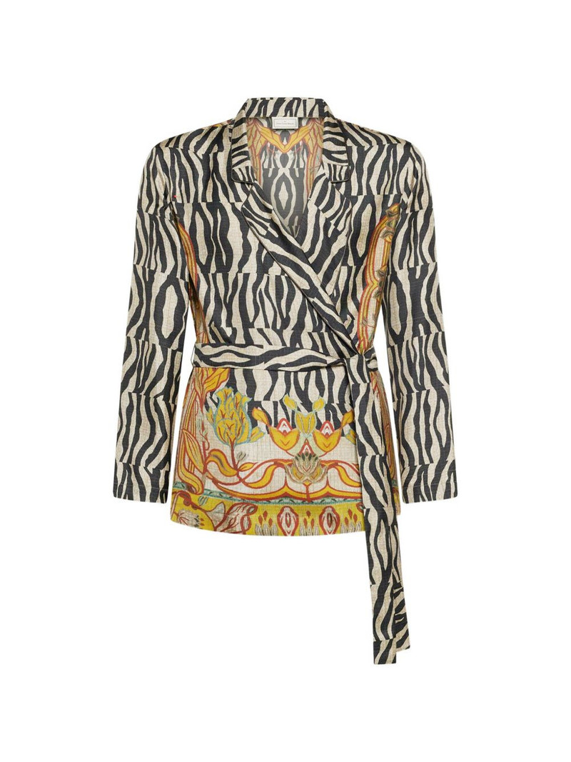 Aloe zebra floral jacquard jacket 1