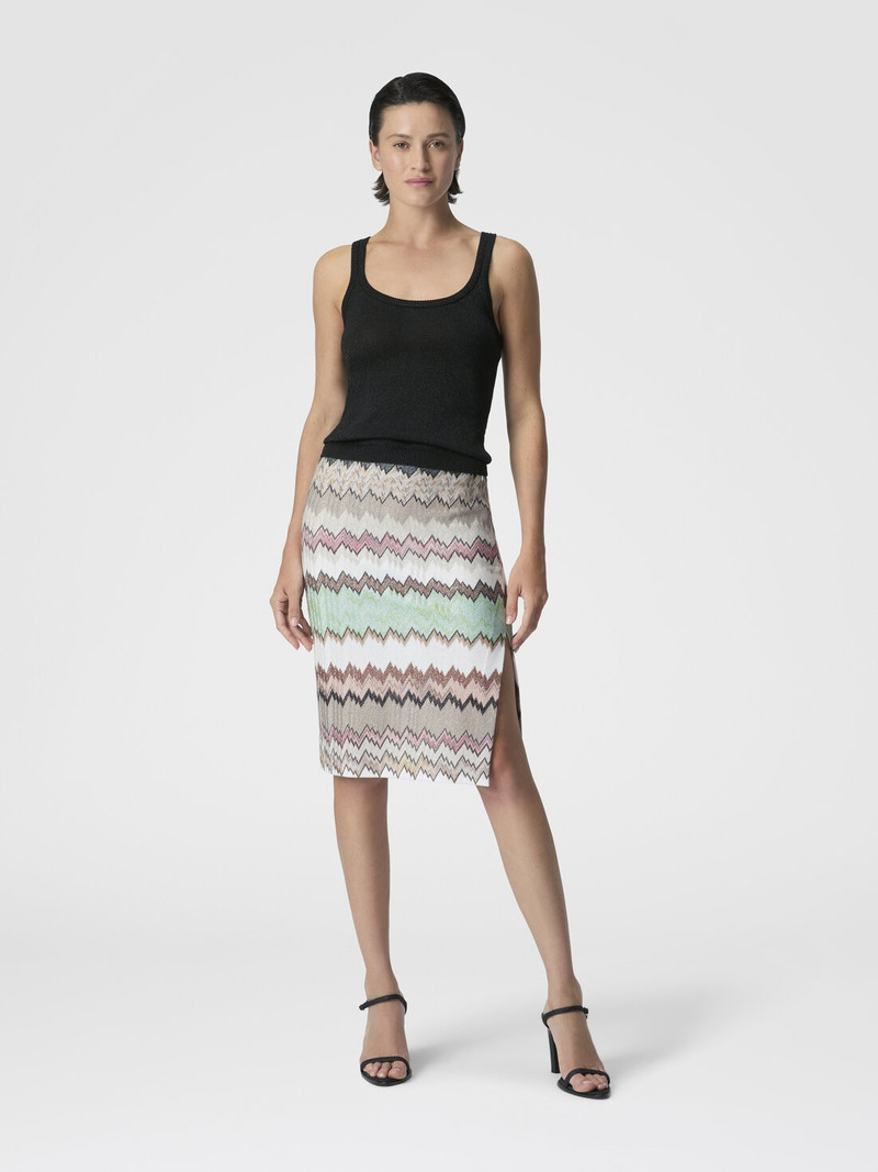 Missoni Viscose Lamé Midi Skirt with Slit outlook