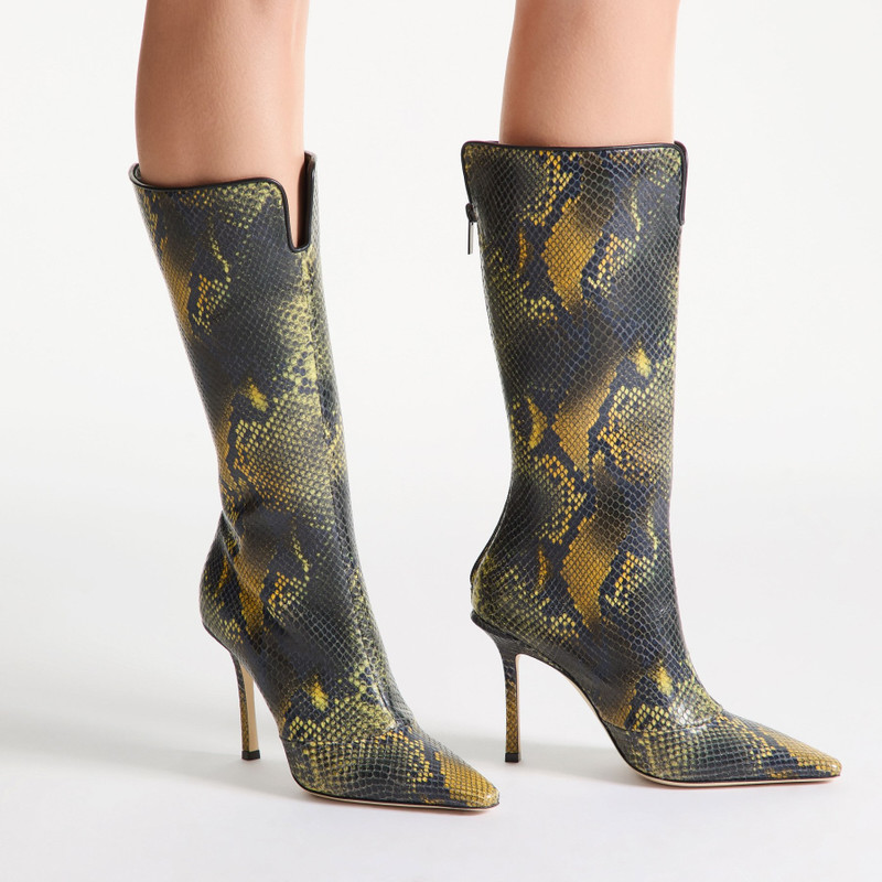 JIMMY CHOO Boot
Python-Printed Leather Knee-High Boot outlook