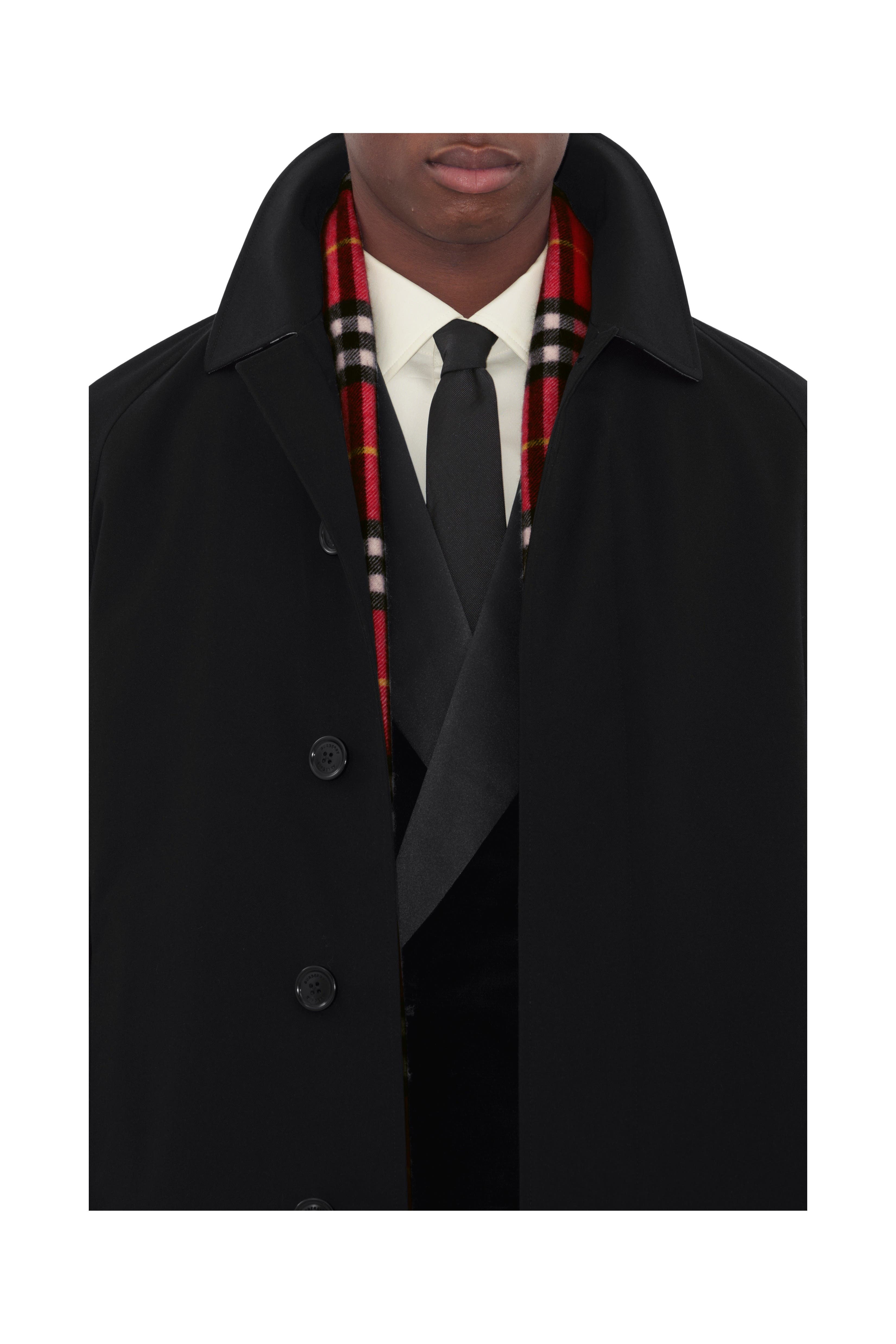 burberry Long Camden Heritage Car Coat in Black at Nordstrom - 5
