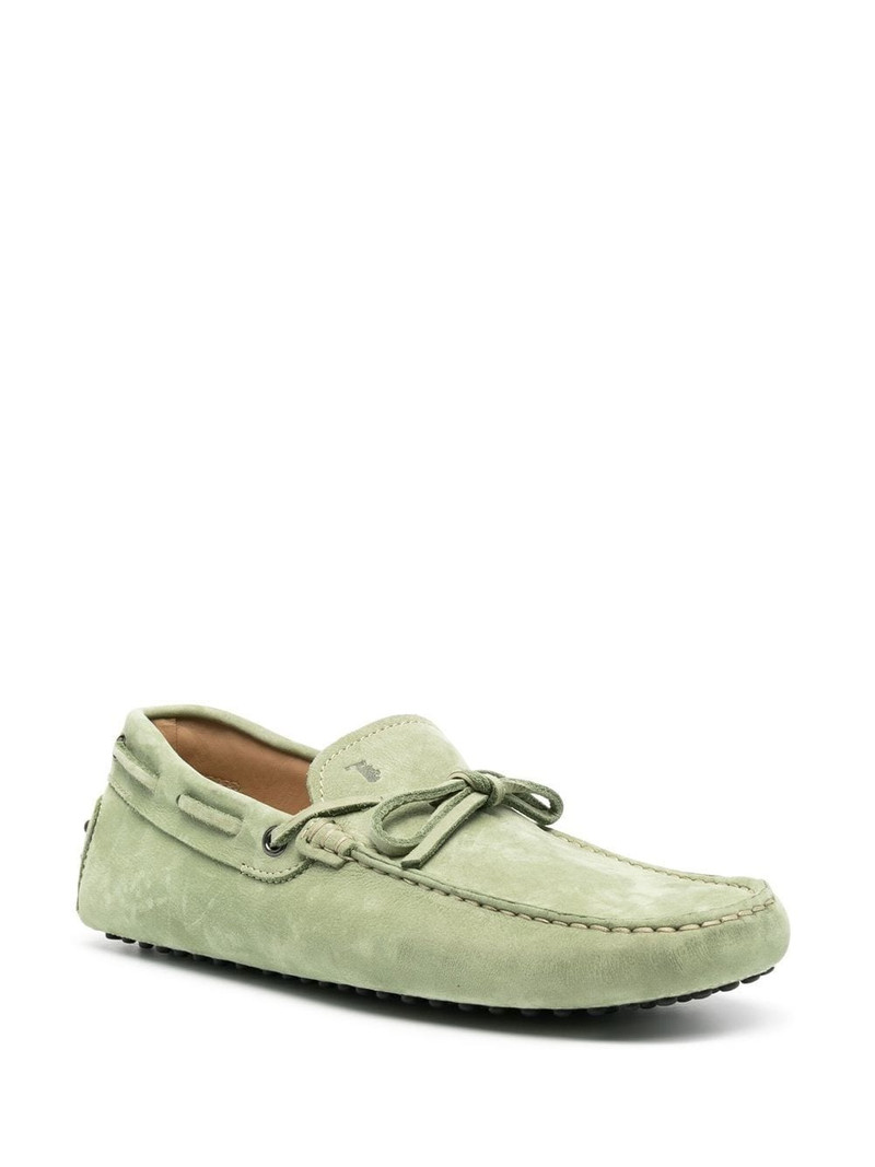 Tod's Laccetto Gommino suede loafers outlook