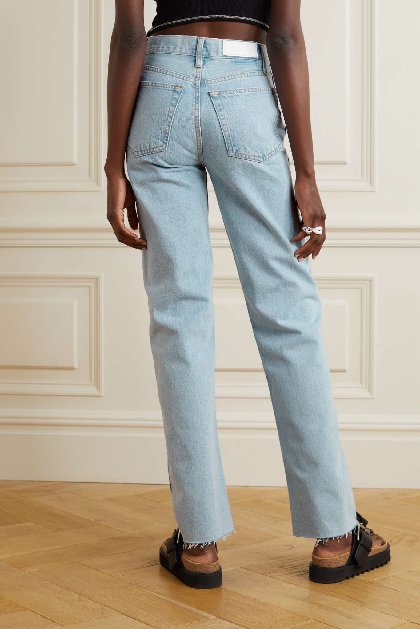 90s high-rise straight-leg jeans - 4