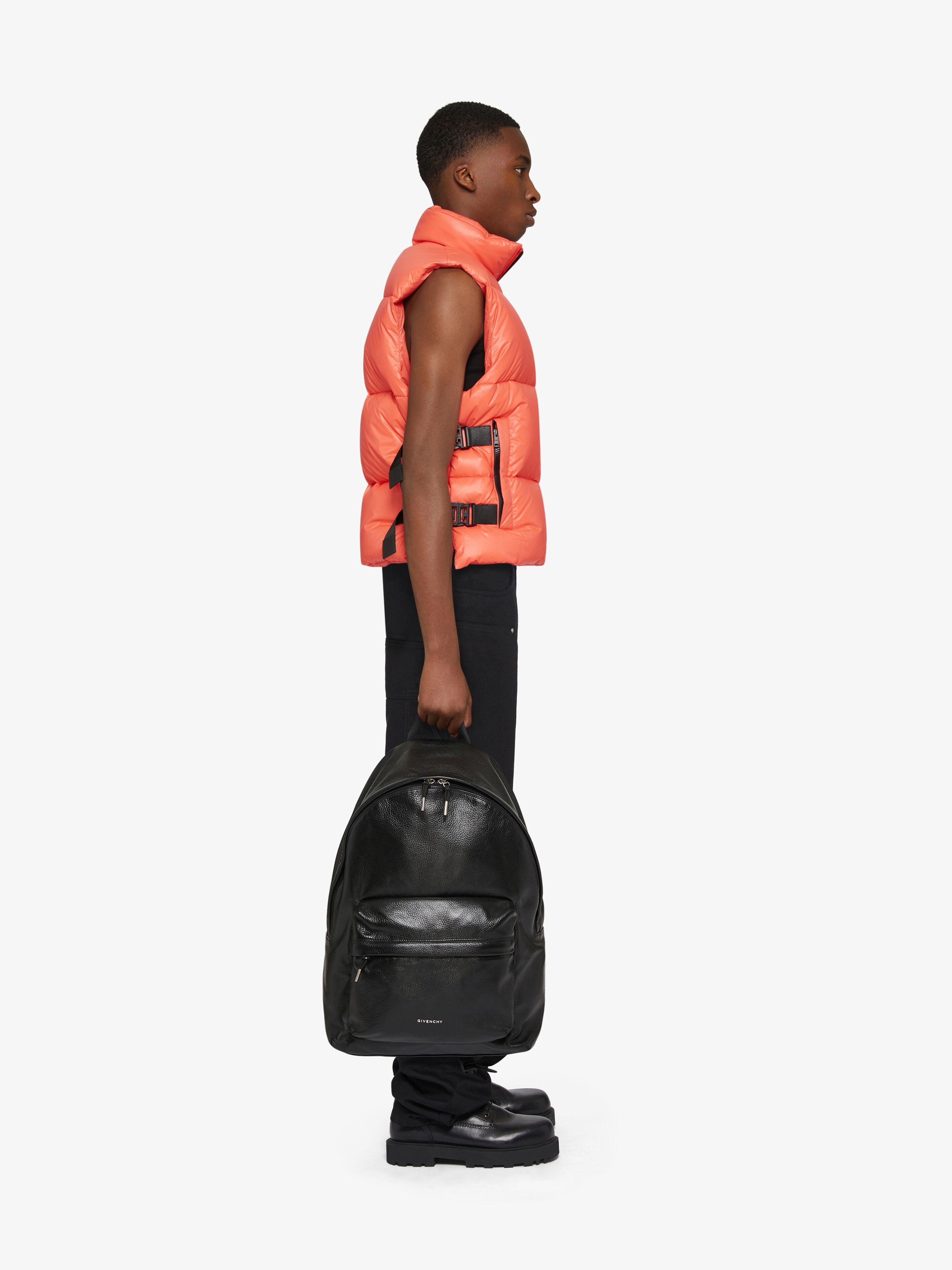 SLEEVELESS PUFFER JACKET WITH BUCKLES - 3