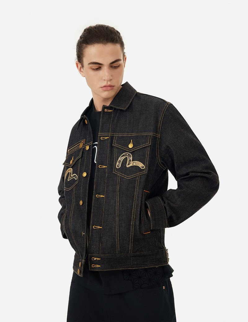 Brocade Daicock Appliqué 
Regular Fit Denim Jacket 6