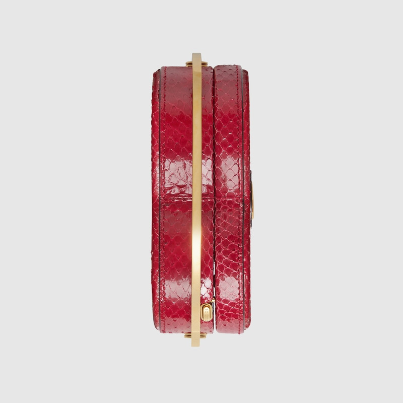 Broadway mini python top handle bag 6