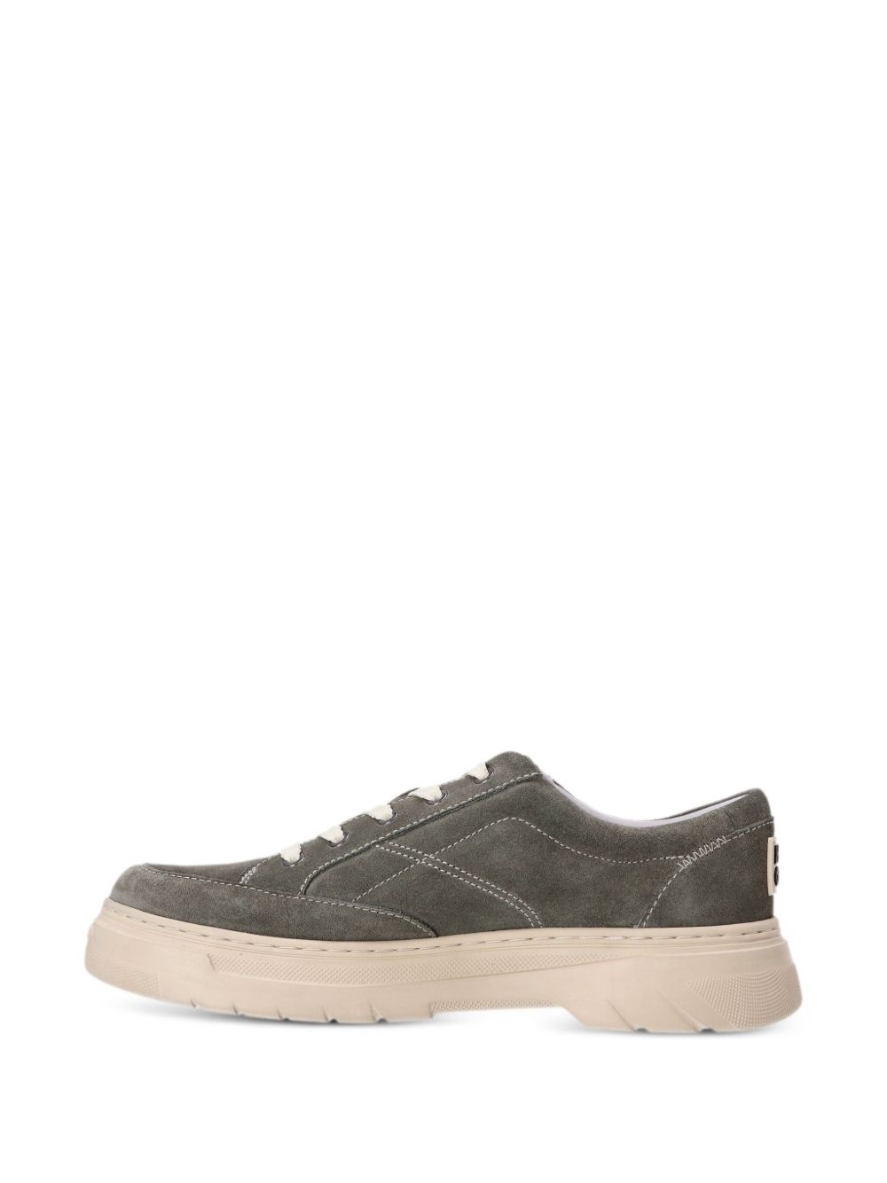 Urian contrast-stitching leather sneakers - 3