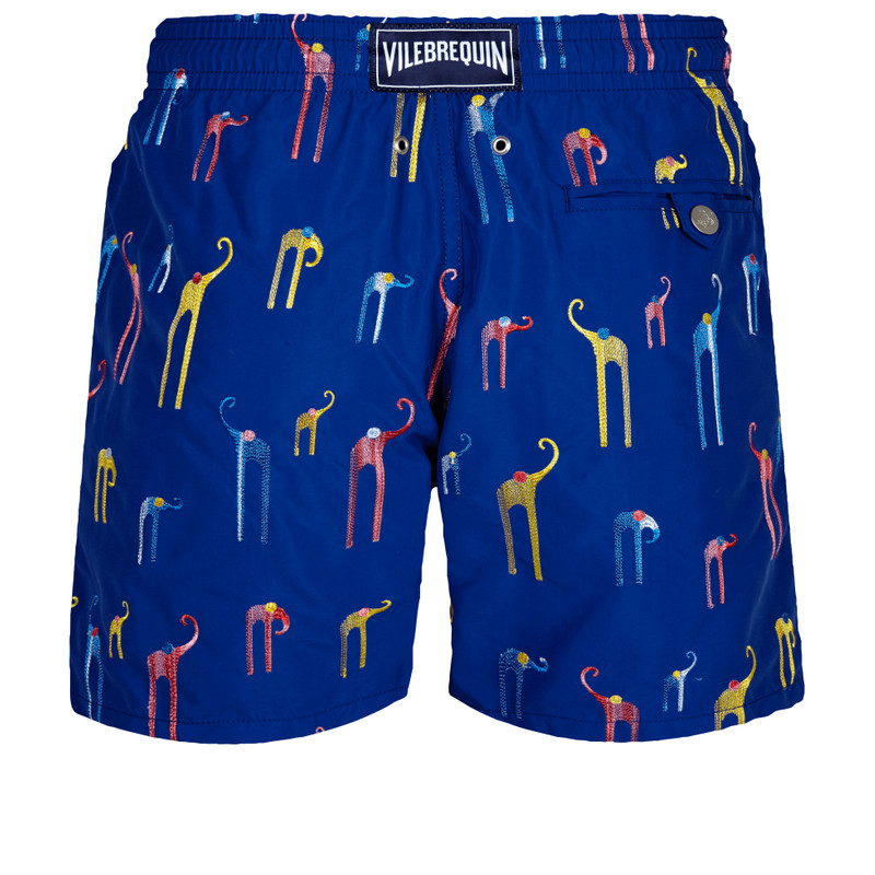 Vilebrequin Men Swim Trunks Embroidered Giaco Elephant - Limited Edition outlook