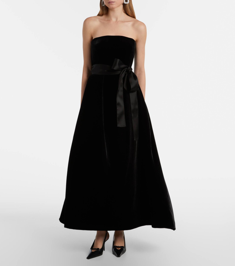ELIE SAAB Belted velvet gown outlook