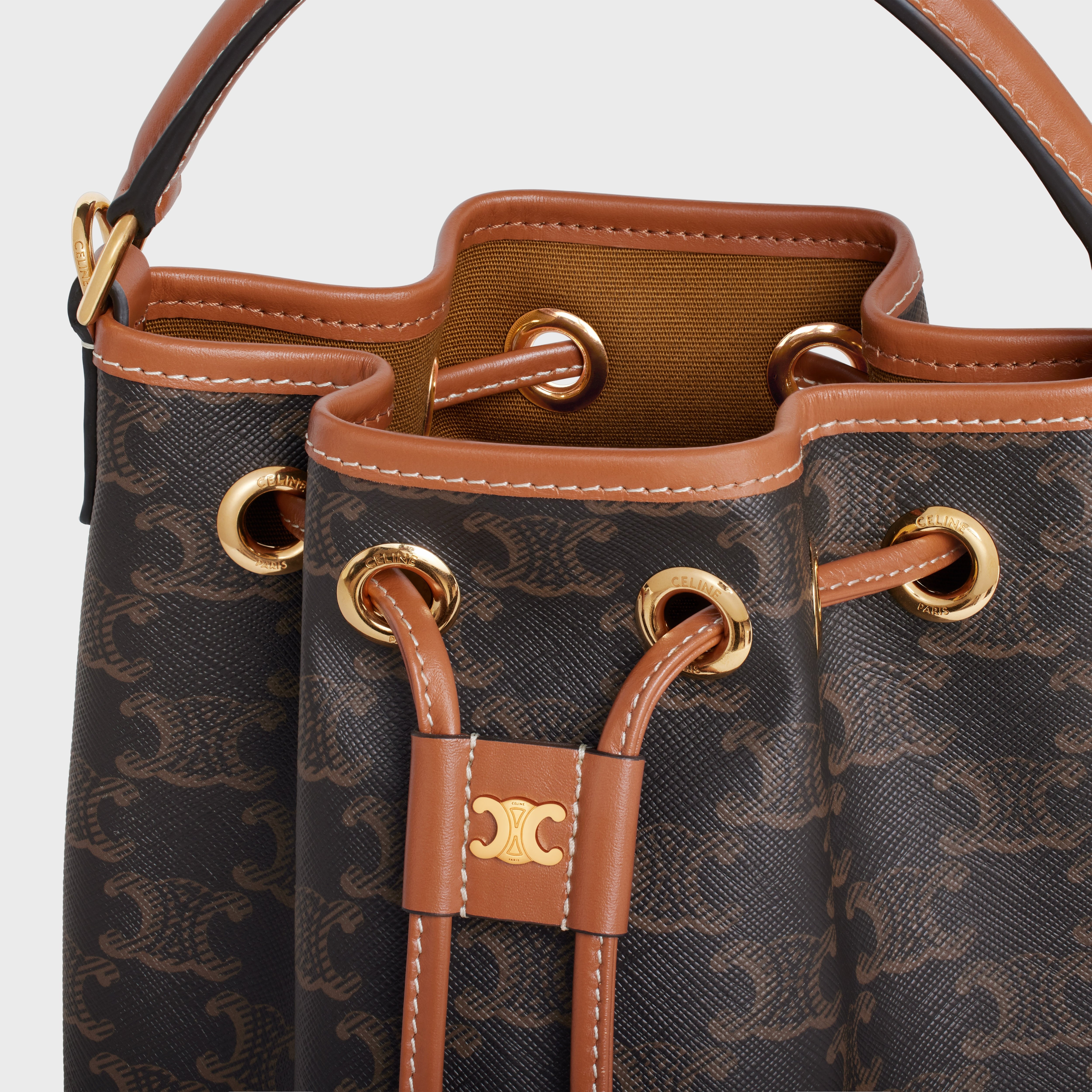 TEEN CLARA BAG  IN Triomphe Canvas and calfskin - 4