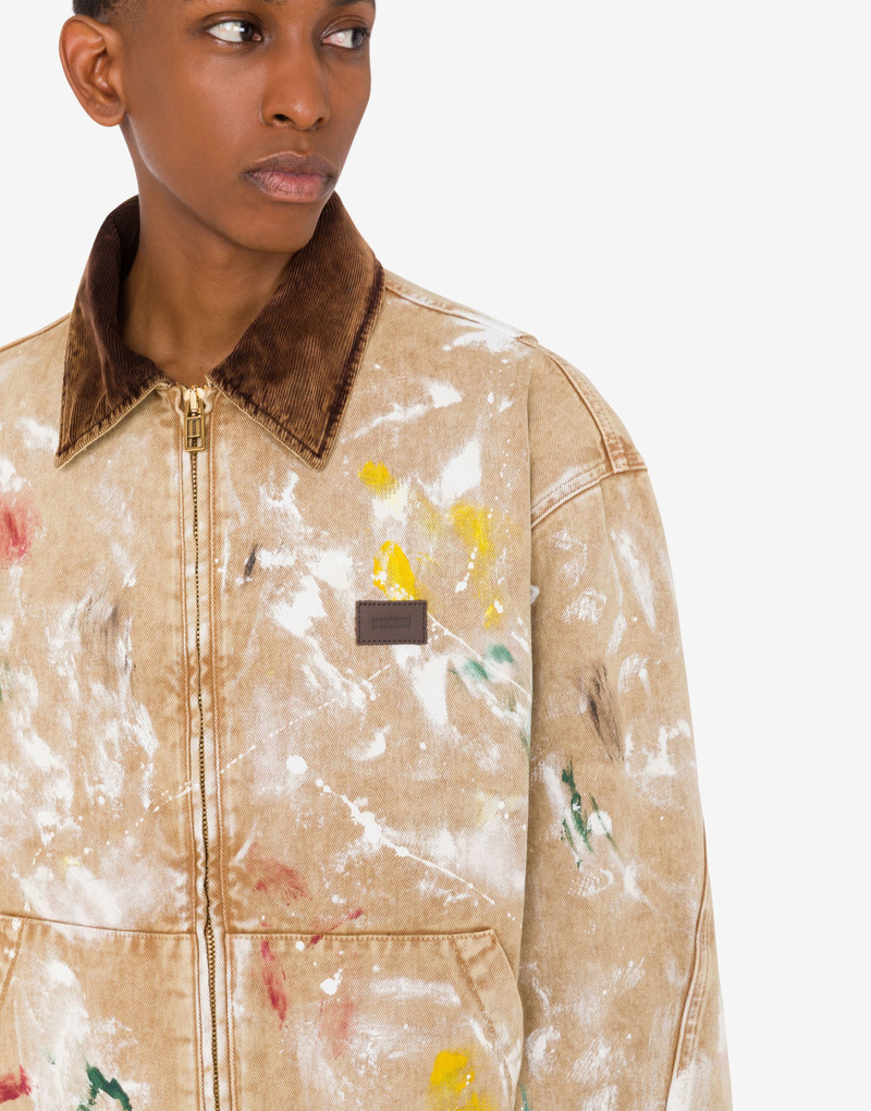 PRINTED COTTON BULL JACKET 1
