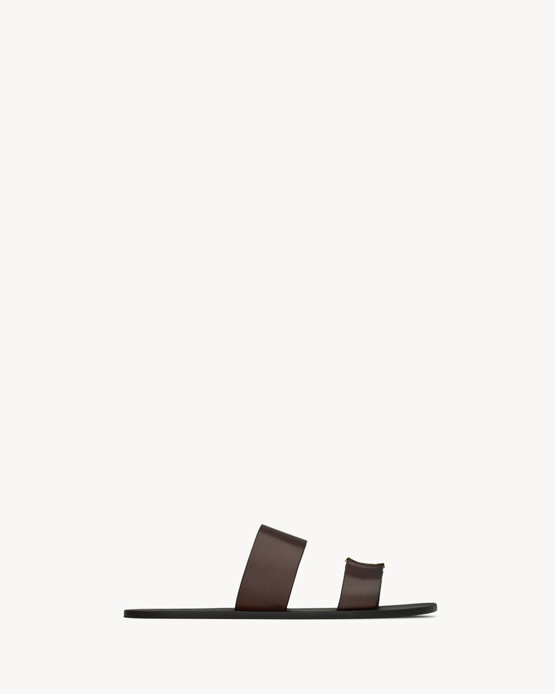 BABYLONE SLIDES IN SMOOTH LEATHER - 1