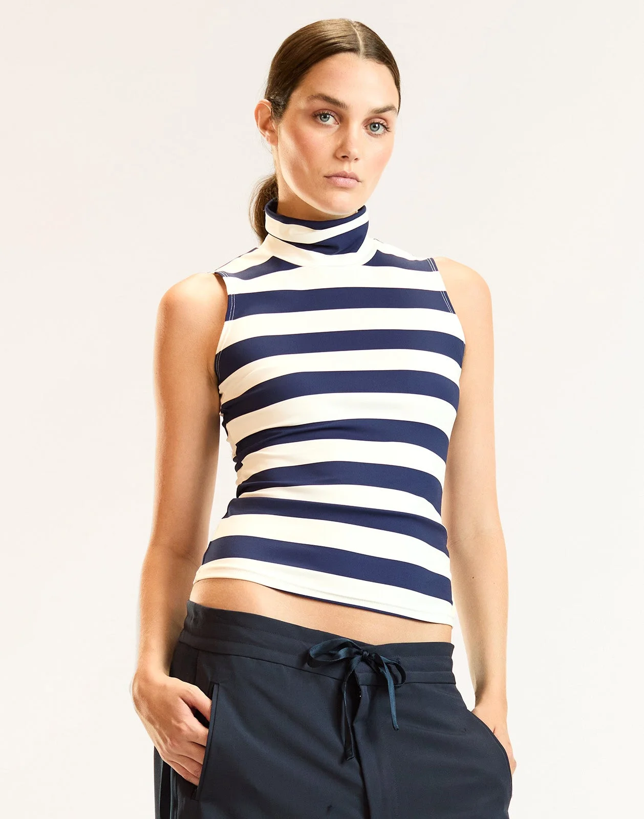Sutton Sleeveless Turtleneck - 1