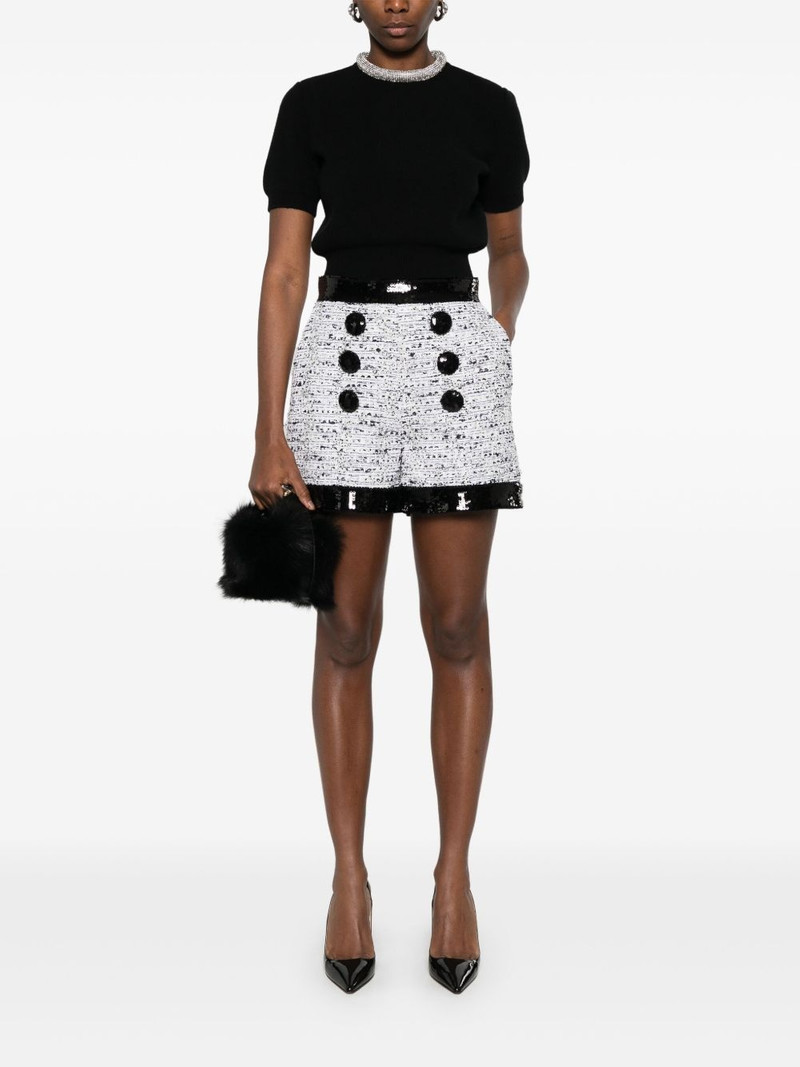 Balmain tweed shorts outlook