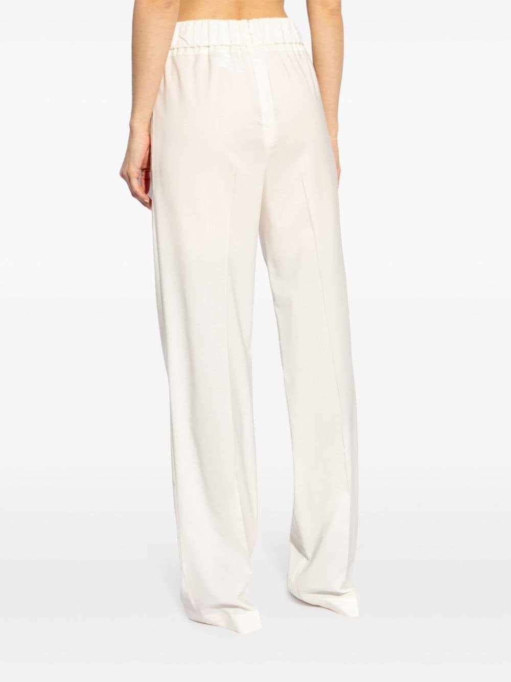 high-waisted wool trousers - 4