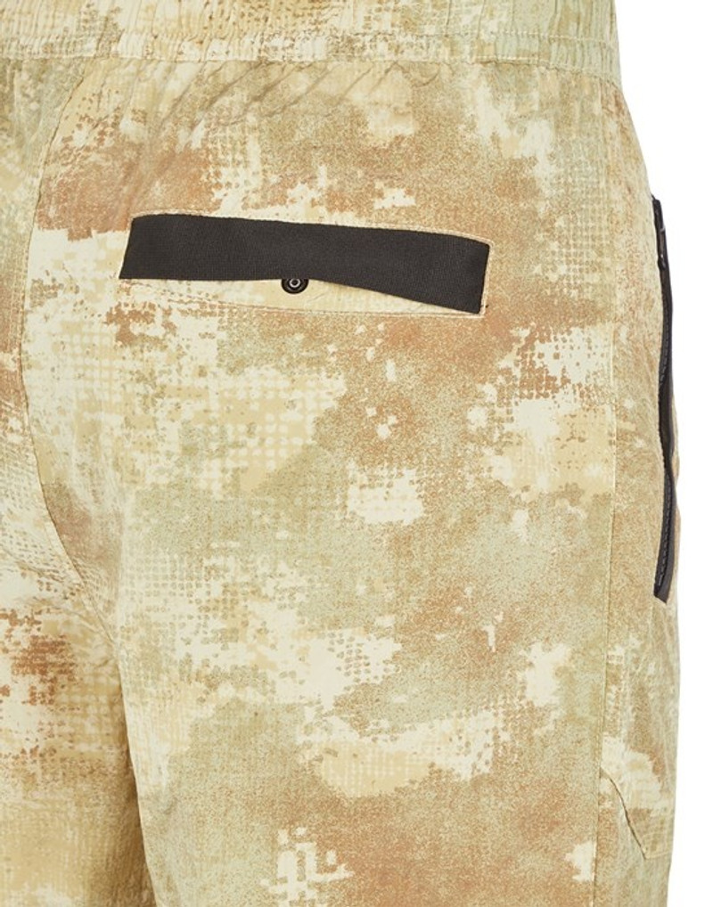 L20E1 DISSOLVING GRID CAMOUFLAGE ON ECONYL® REGENERATED NYLON ECRU 4