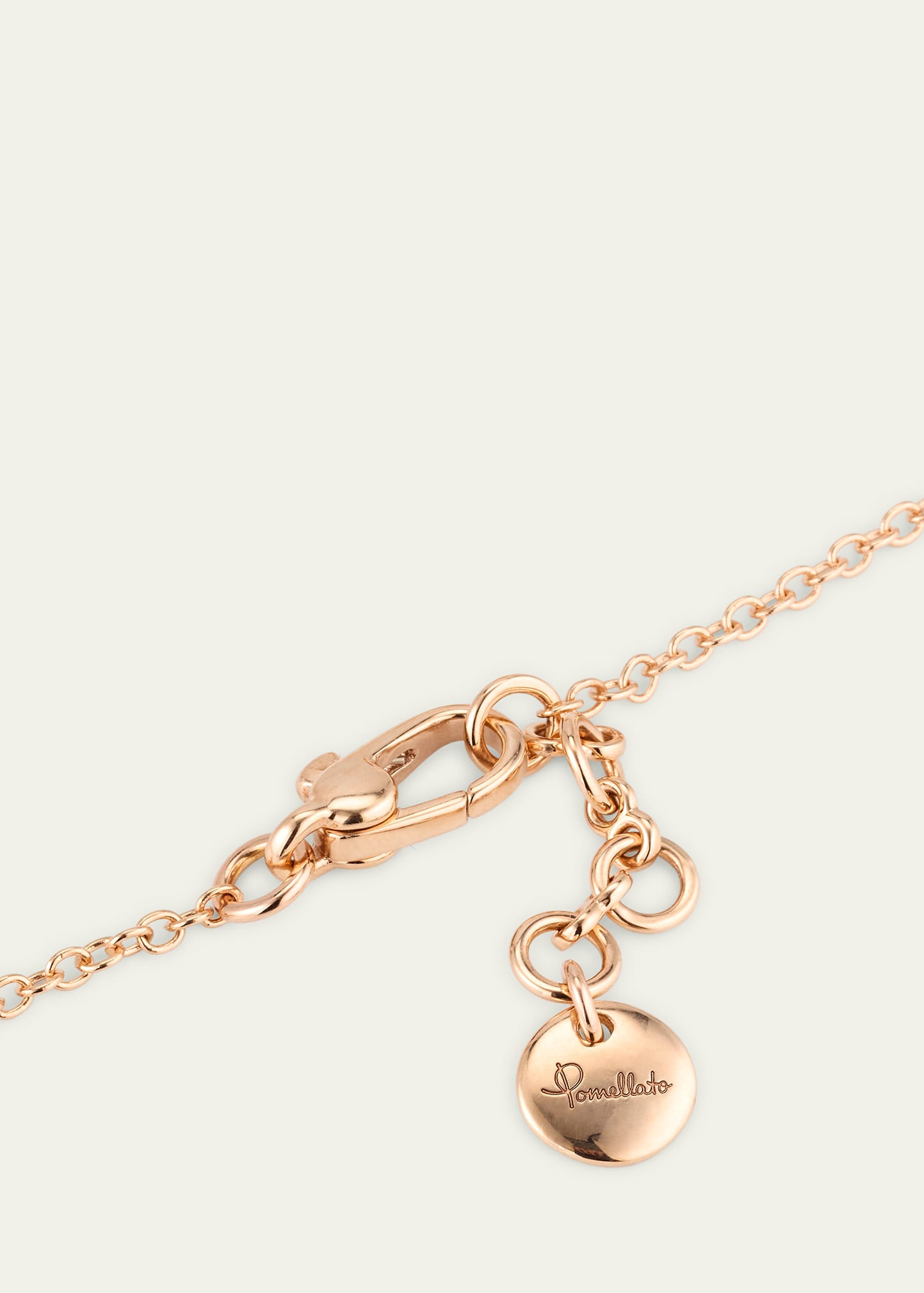 Pom Pom Dot 18K Rose Gold Diamond and Turquoise Chain Bracelet - 4