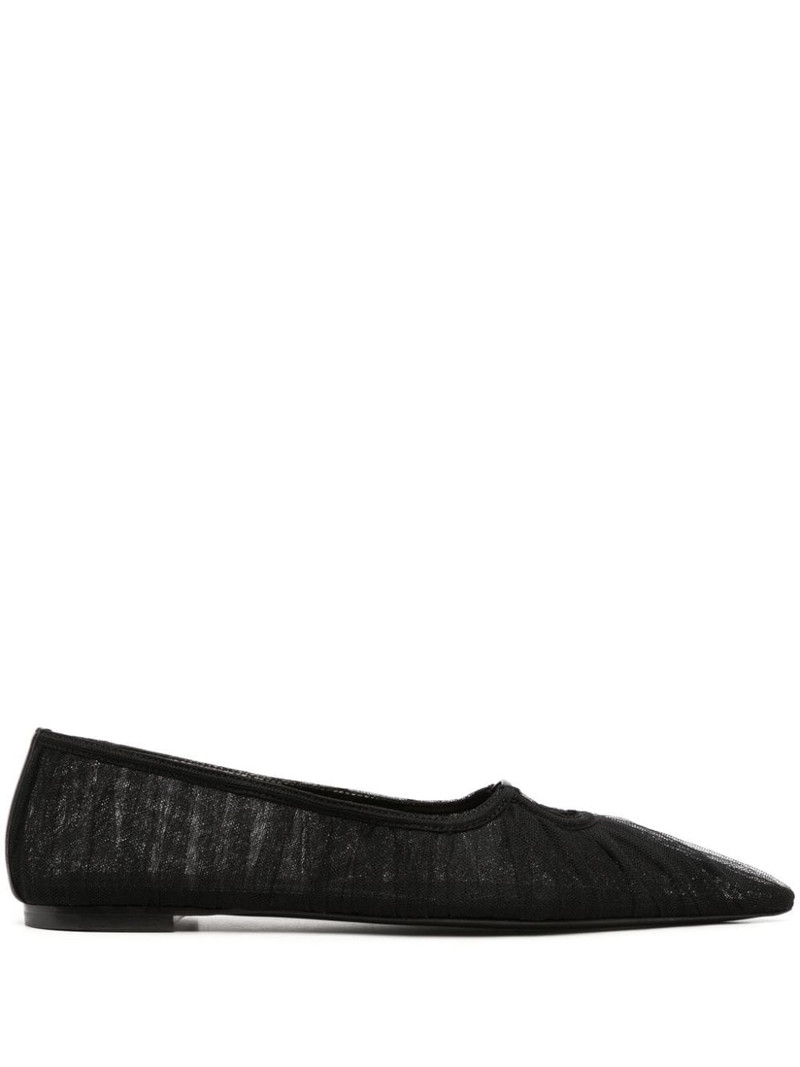 NENSI DOJAKA pointed-toe mesh ballerina shoes outlook