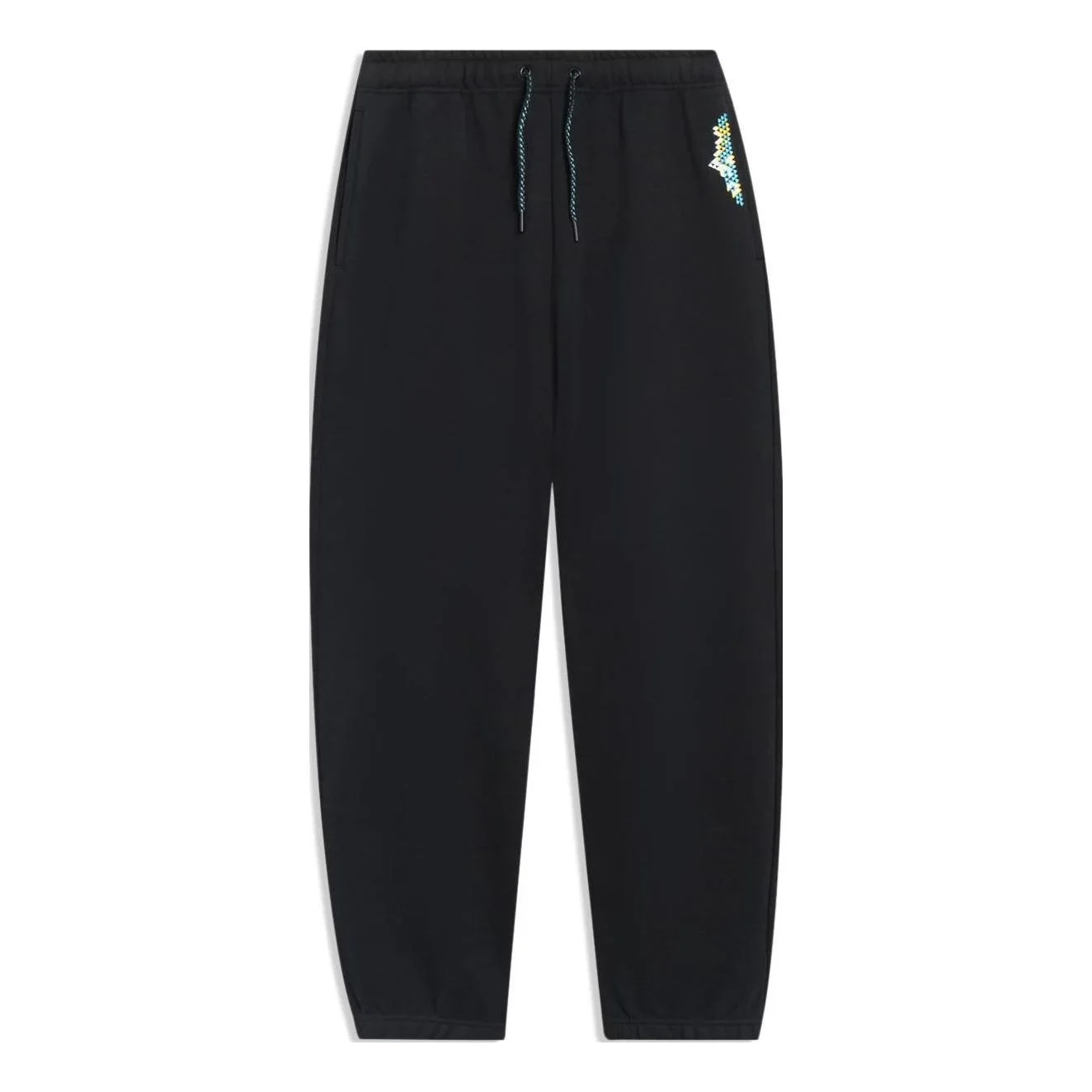 Li-Ning Embroidered Graphic Sweatpants 'Black' AKLT229-2 - 1
