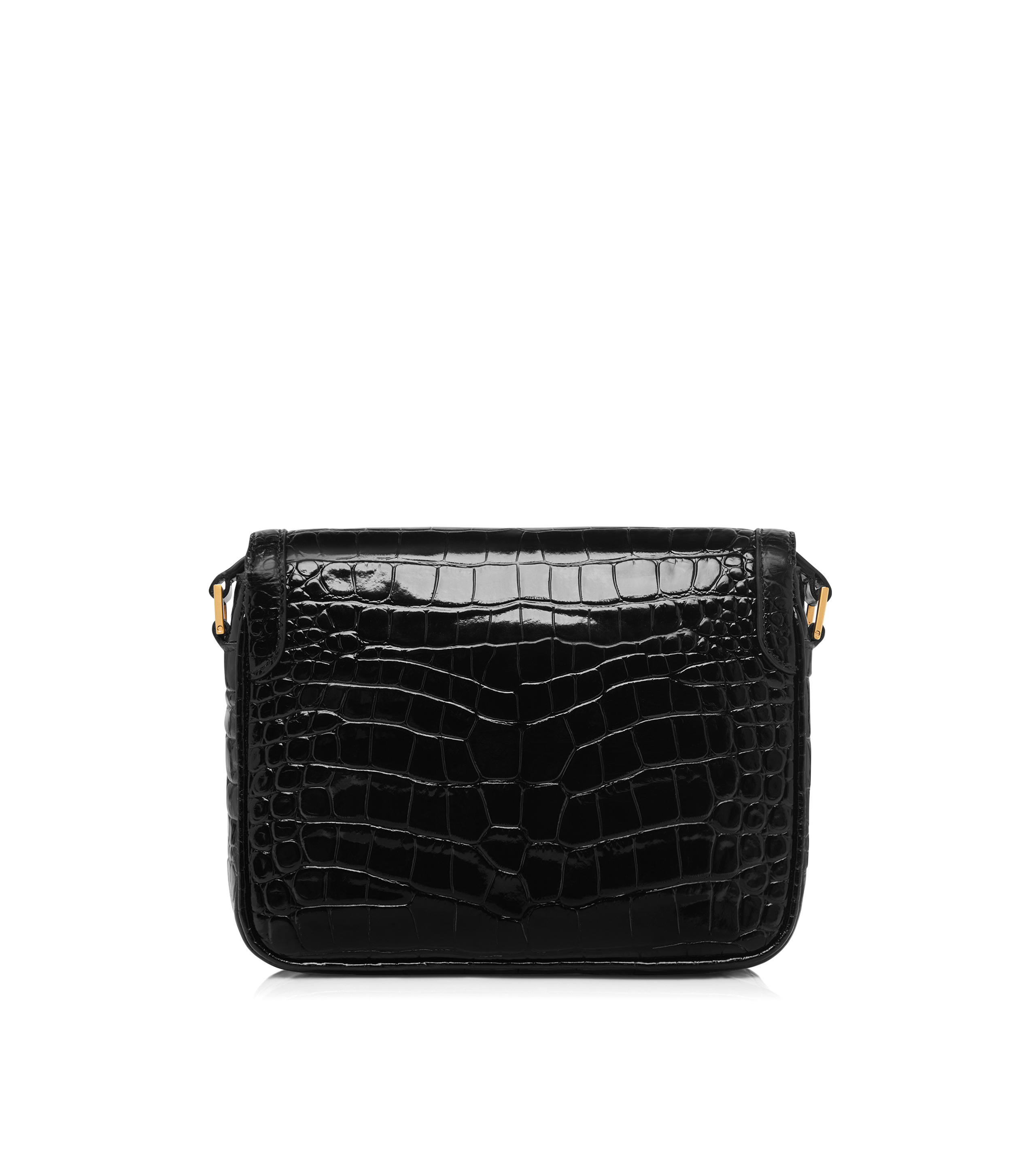 TOM FORD SHINY STAMPED CROCODILE LEATHER WALLIS SMALL