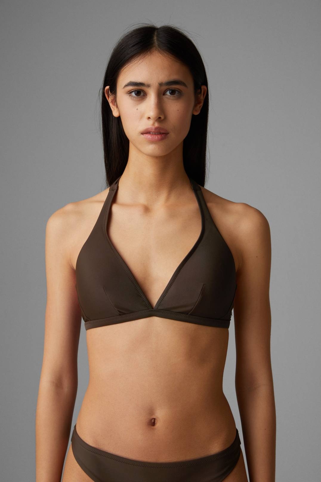 JASMIN BIKINI TOP IN DARK BROWN - 2