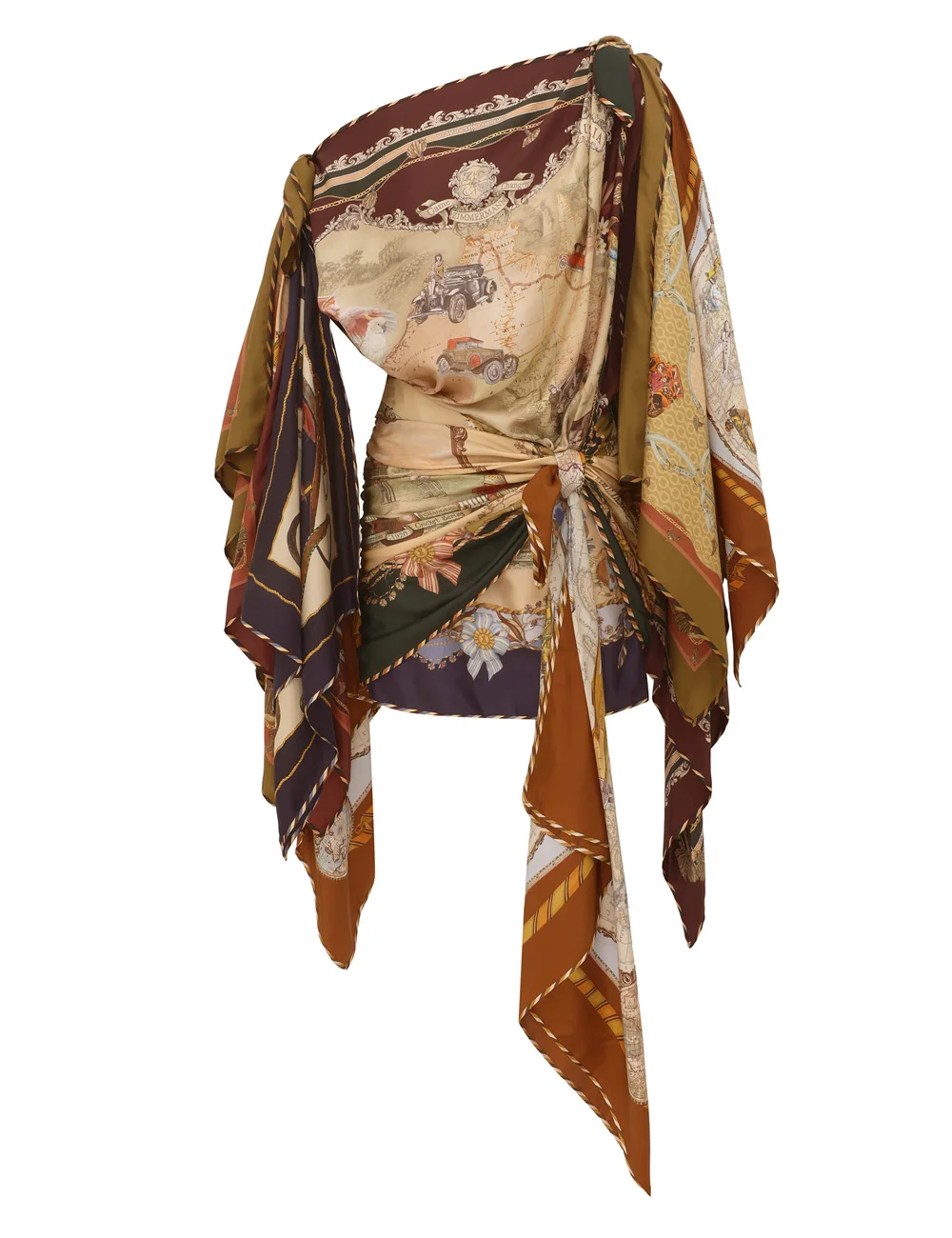 VALIANT DRAPED SCARF DRESS - 1