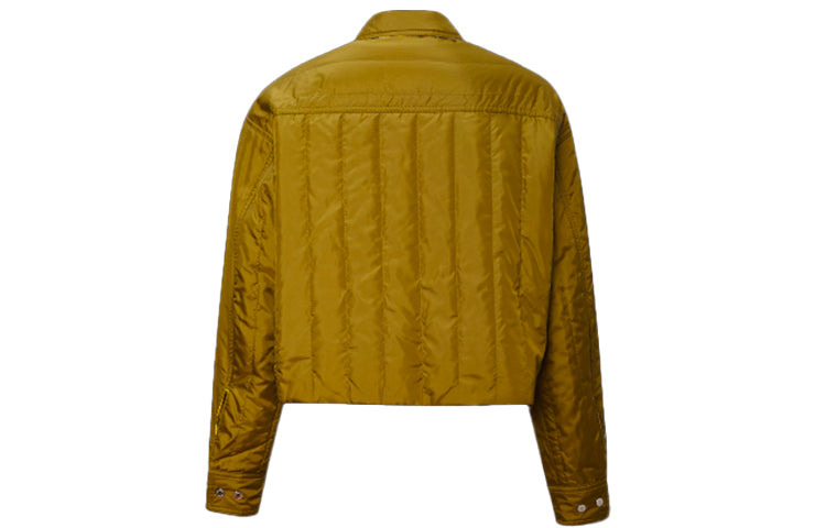 (WMNS) Converse Reversible Plaid Shirt Jacket 'Yellow' 10019436-A03 - 4