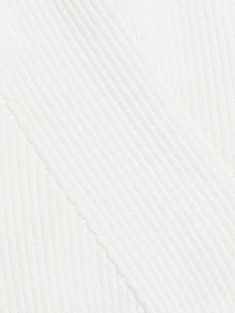 Women's Agata Ribbed Poplin-Cuff Top - White 7