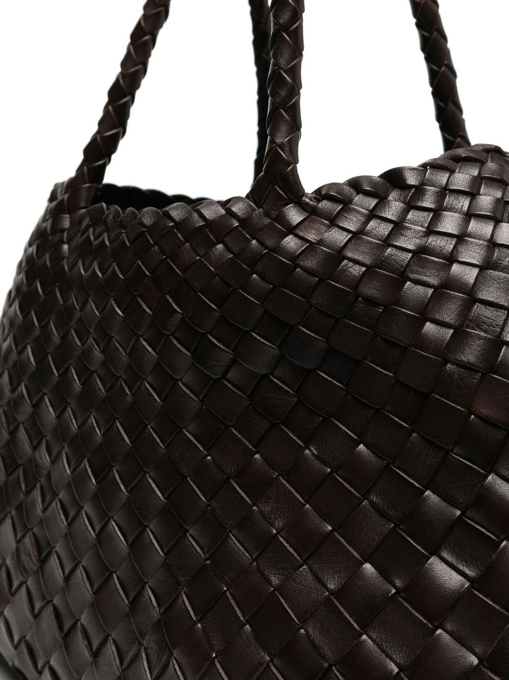 Santa interwoven leather bag - 4