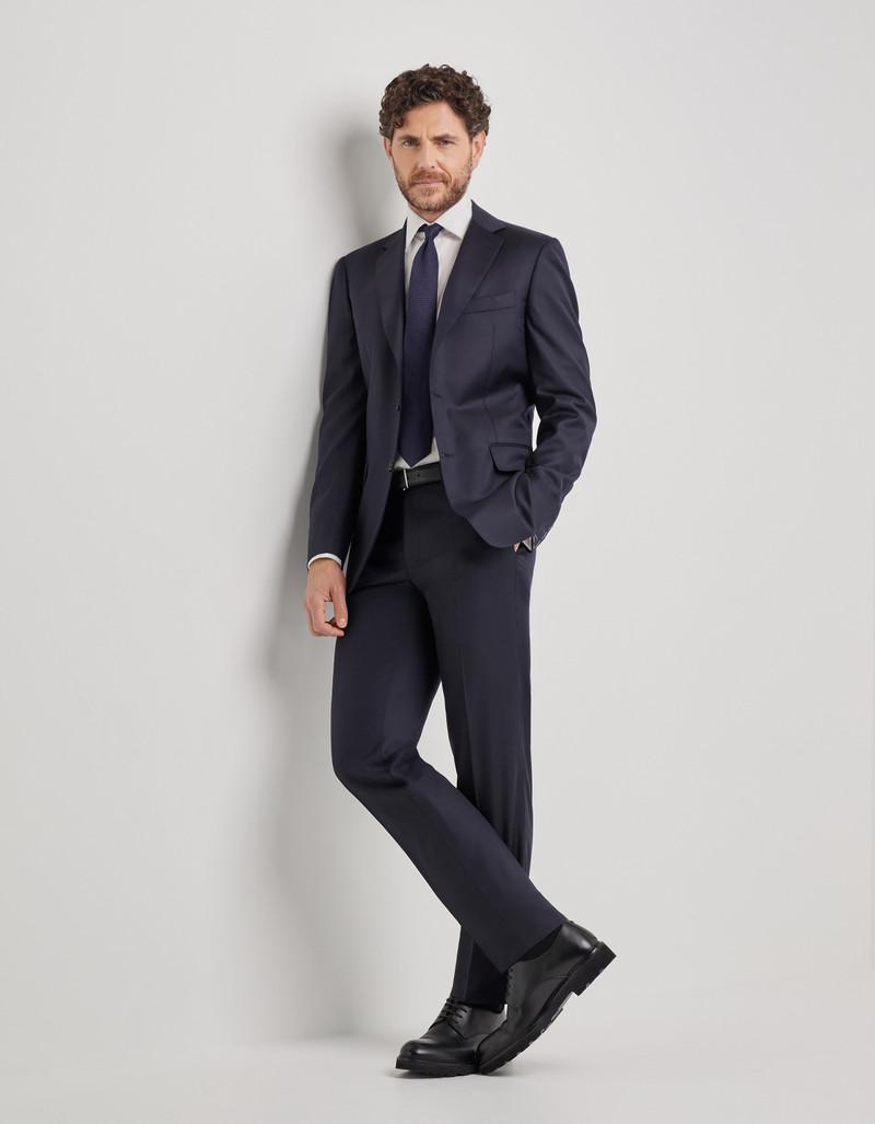 Canali DARK BLUE PANTS IN 150'S WOOL outlook