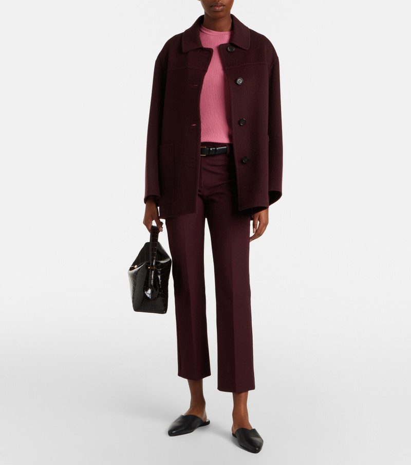 'S Max Mara Cotton-blend cropped straight pants outlook