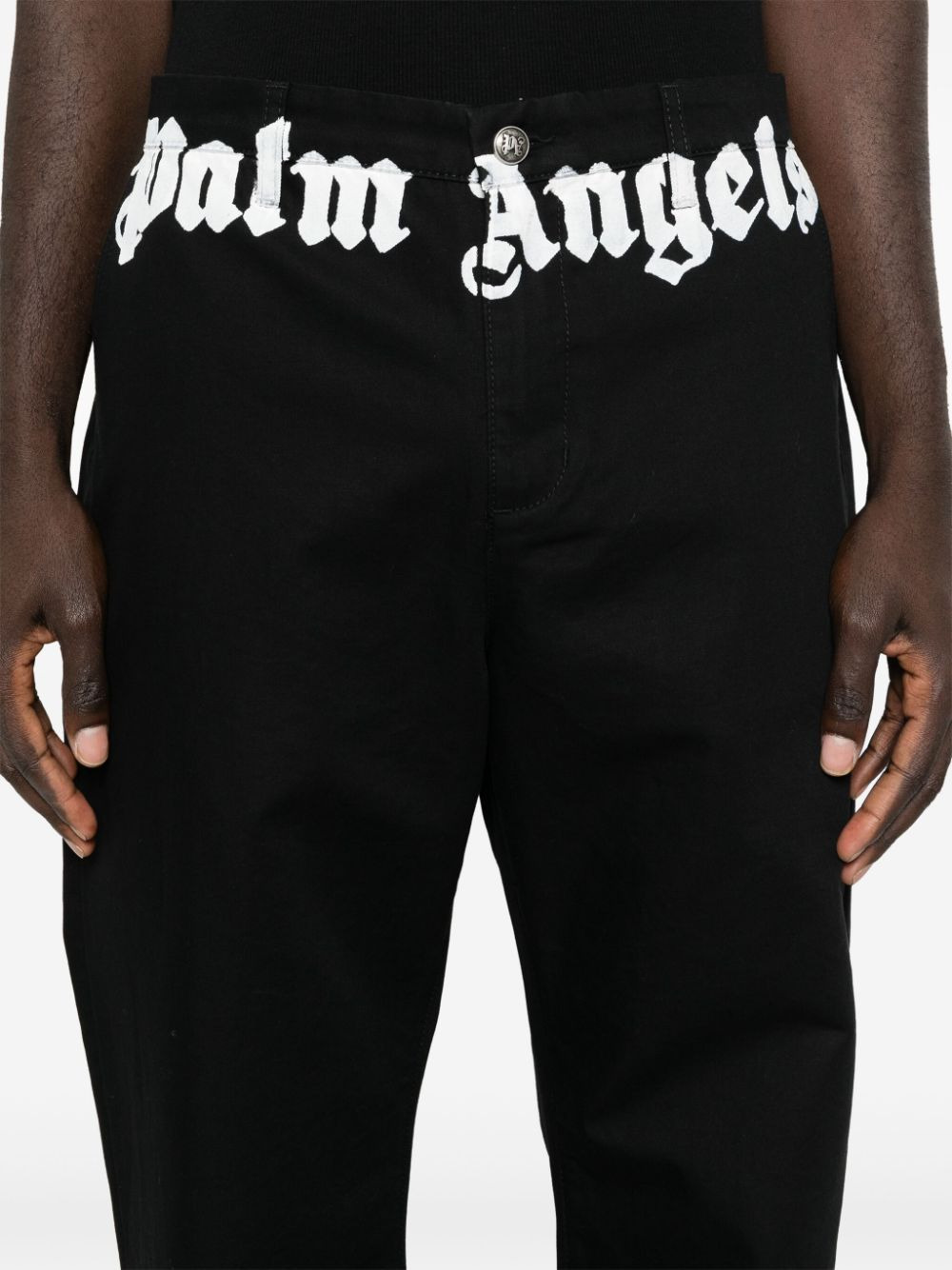 Palm Angels Men Logo Trousers - 4