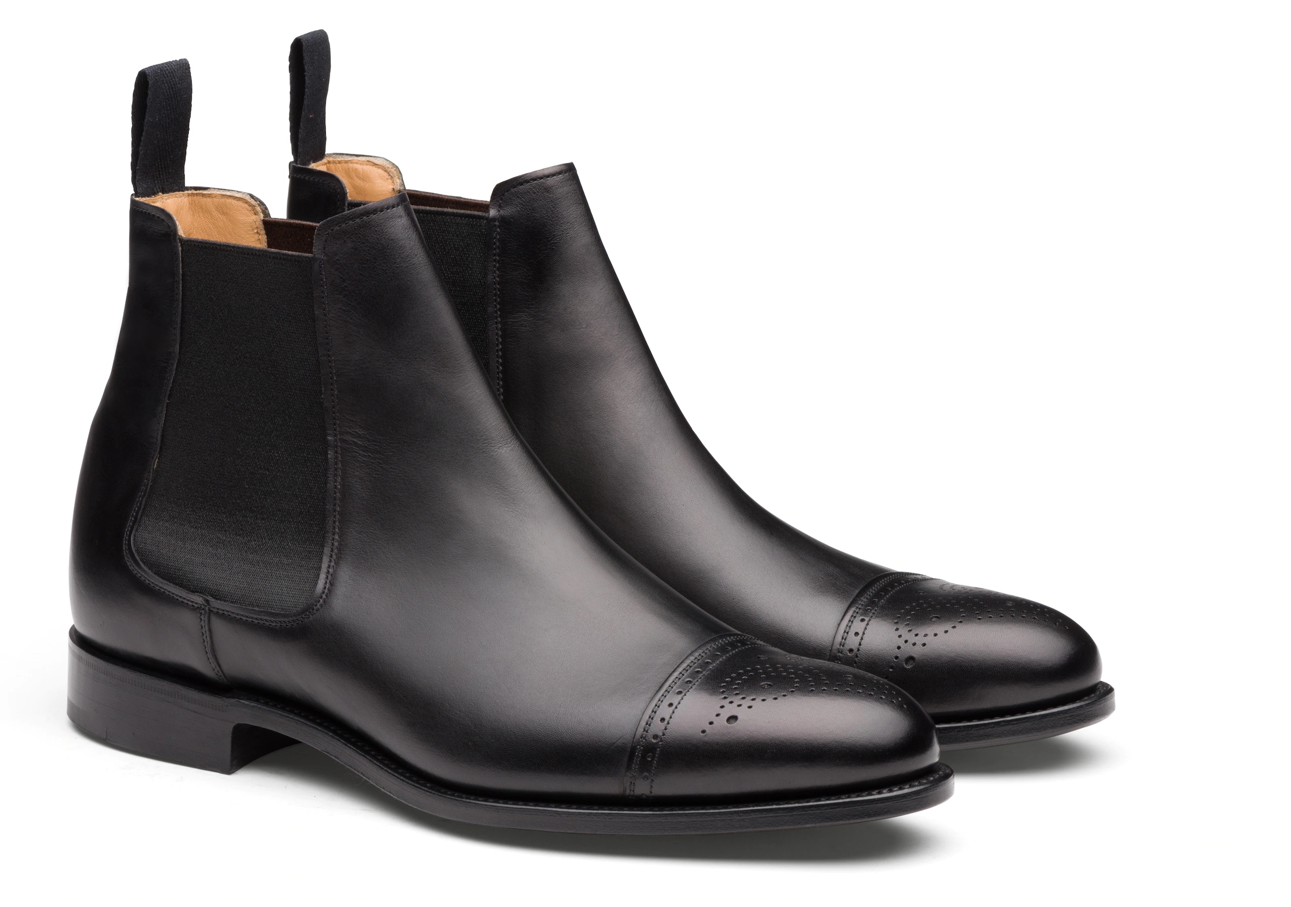 Viscount
Calf Leather Brogue Boot Black - 2