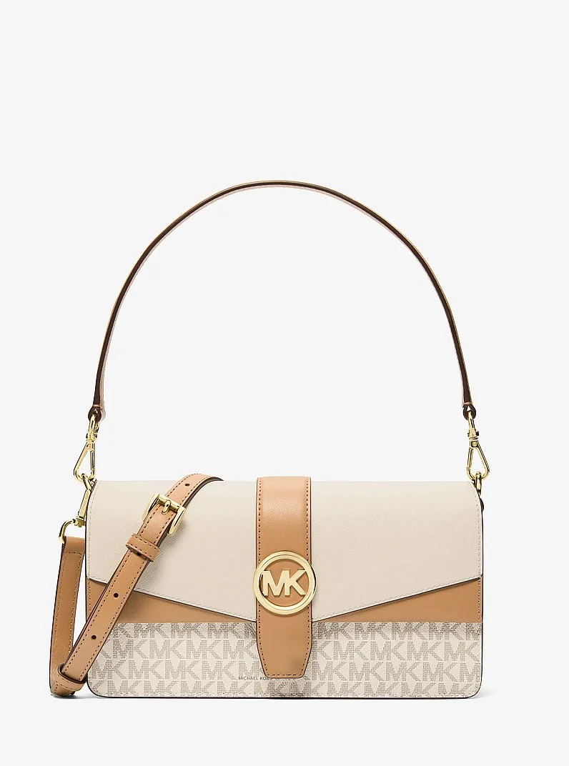 Greenwich Medium Signature Logo Convertible Crossbody Bag - 1