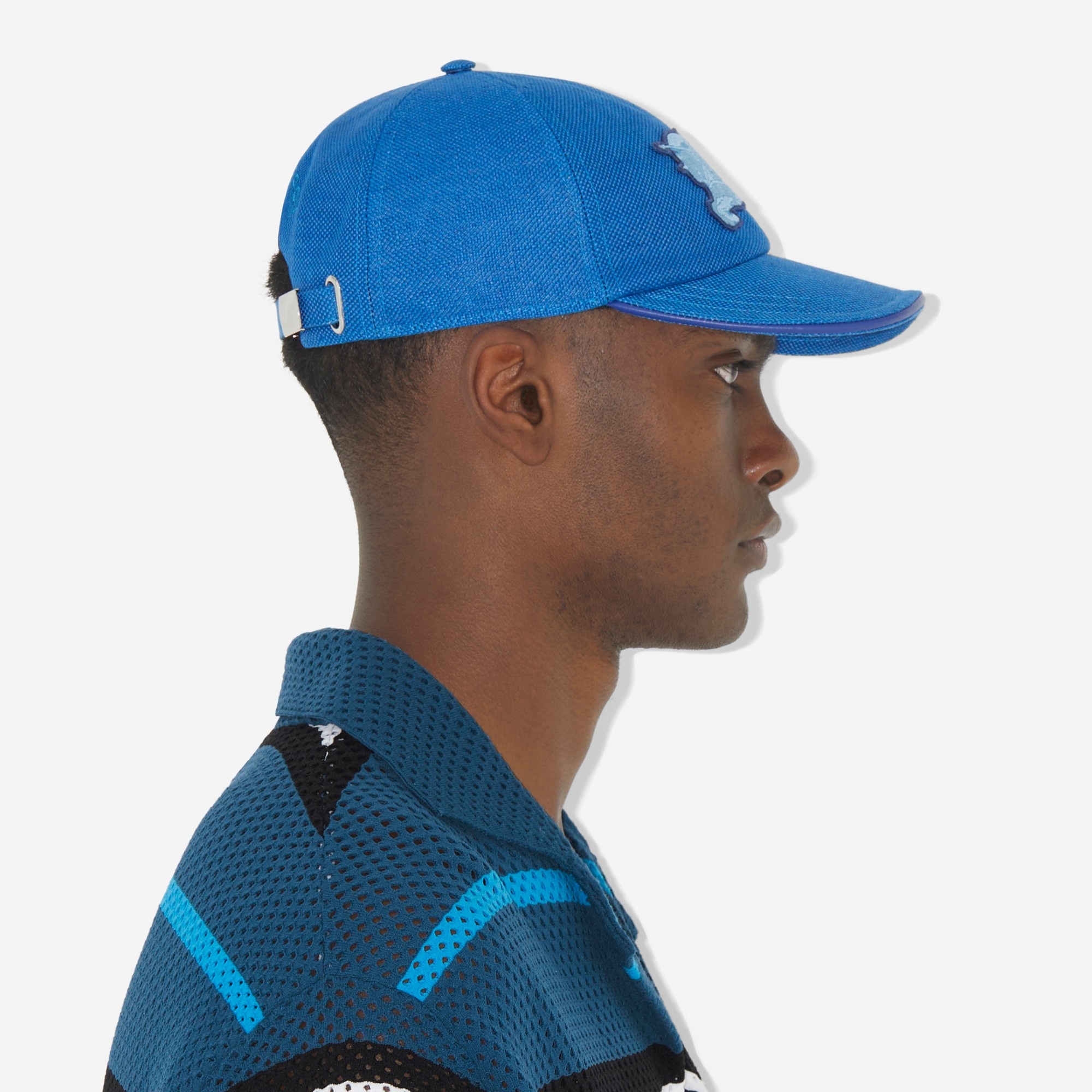 EKD Appliqué Linen Hemp Cotton Baseball Cap - 5