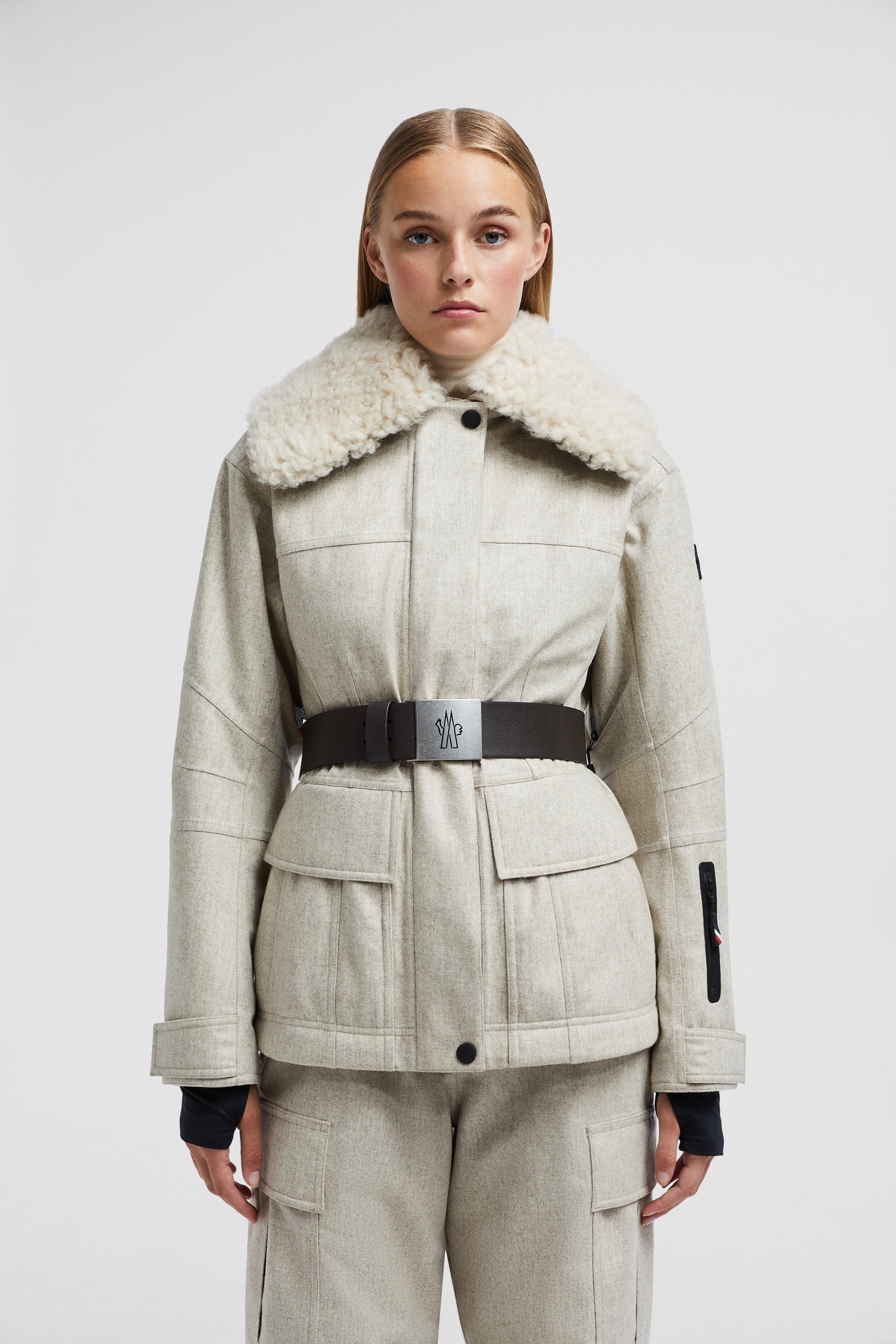 Valloire Shearling Short Down Jacket - 3