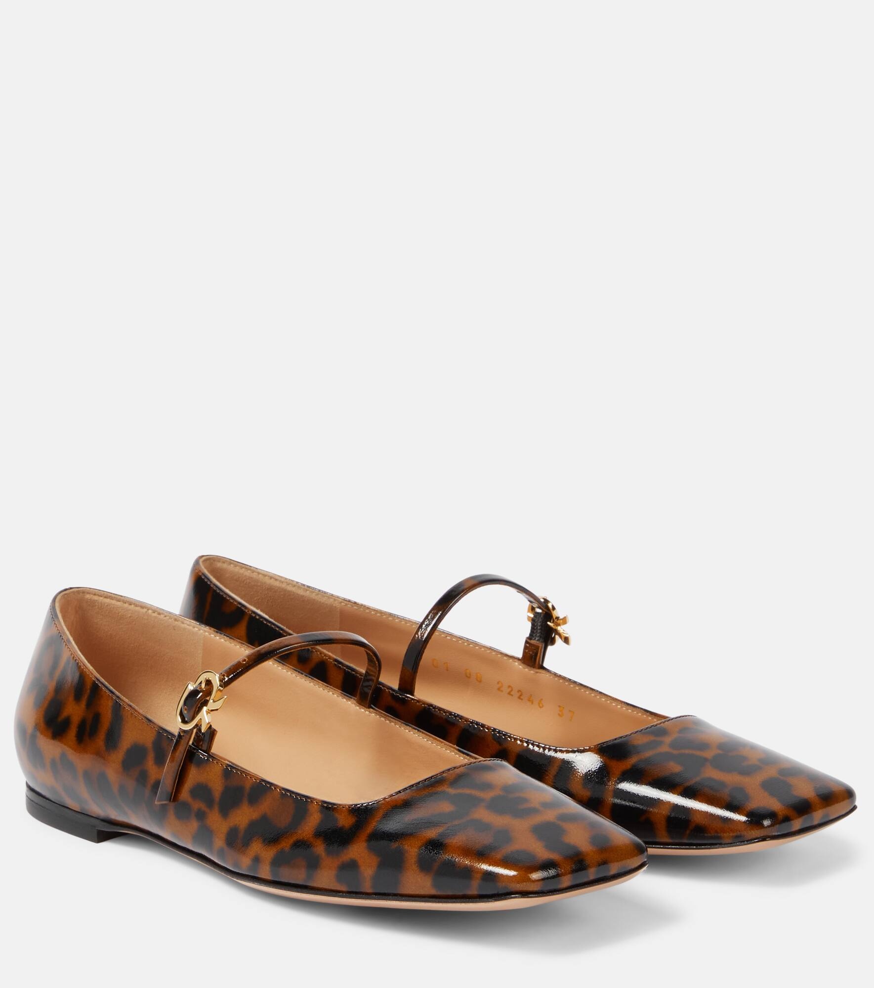 Christina patent leather Mary Jane flats - 1