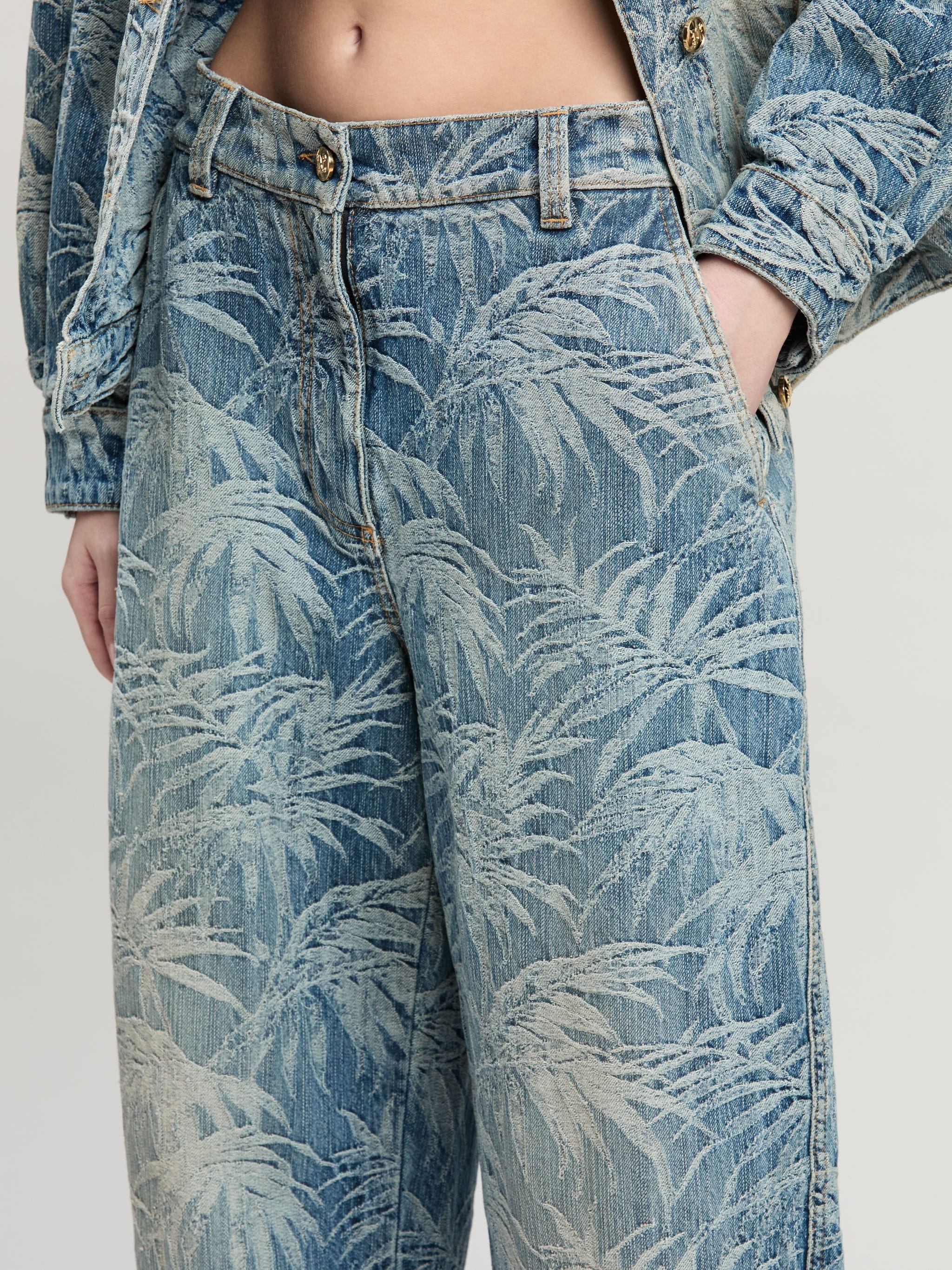 Baggy Jeans Palms Wash Pattern - 6