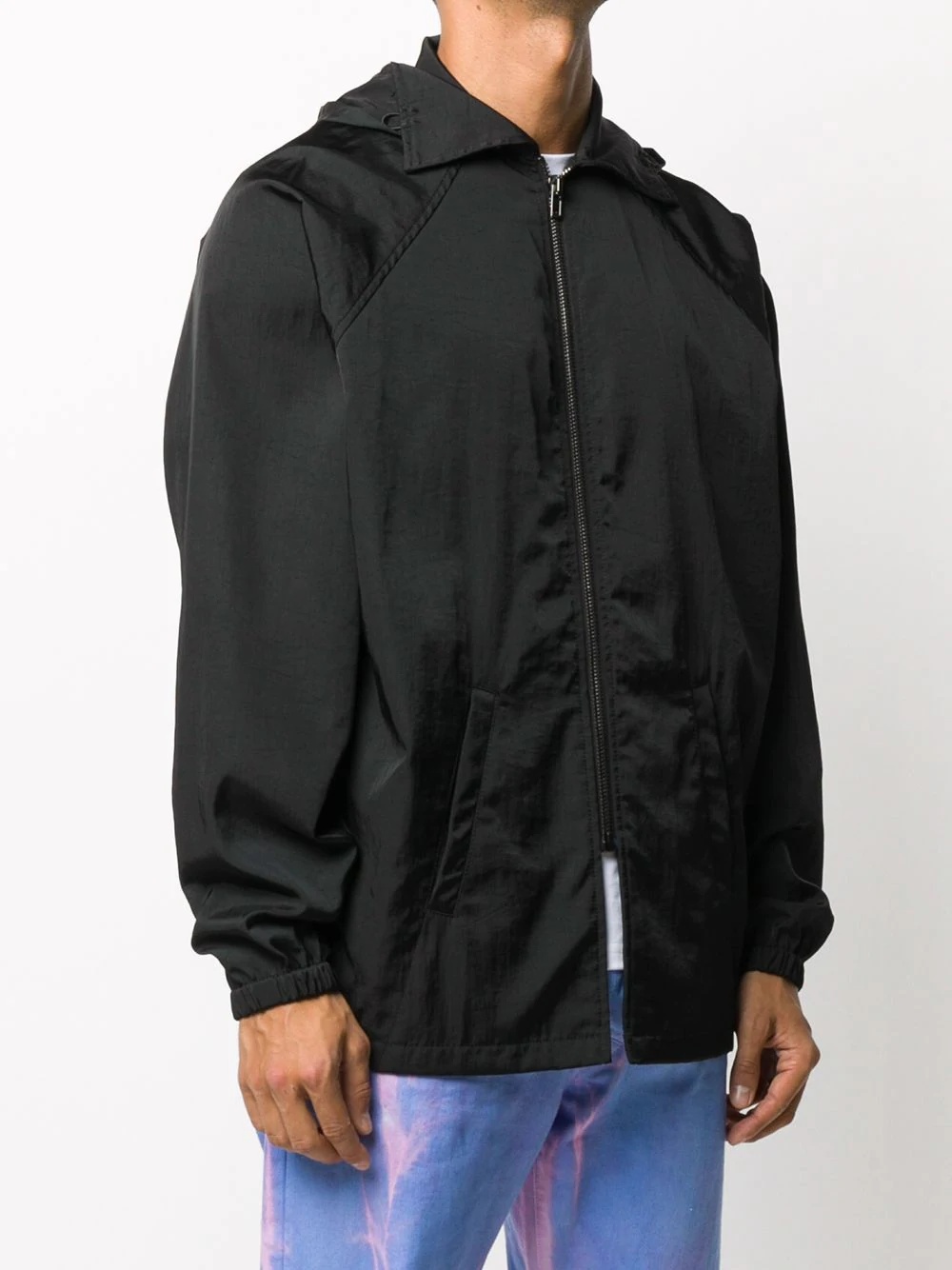 logo print windbreaker - 3