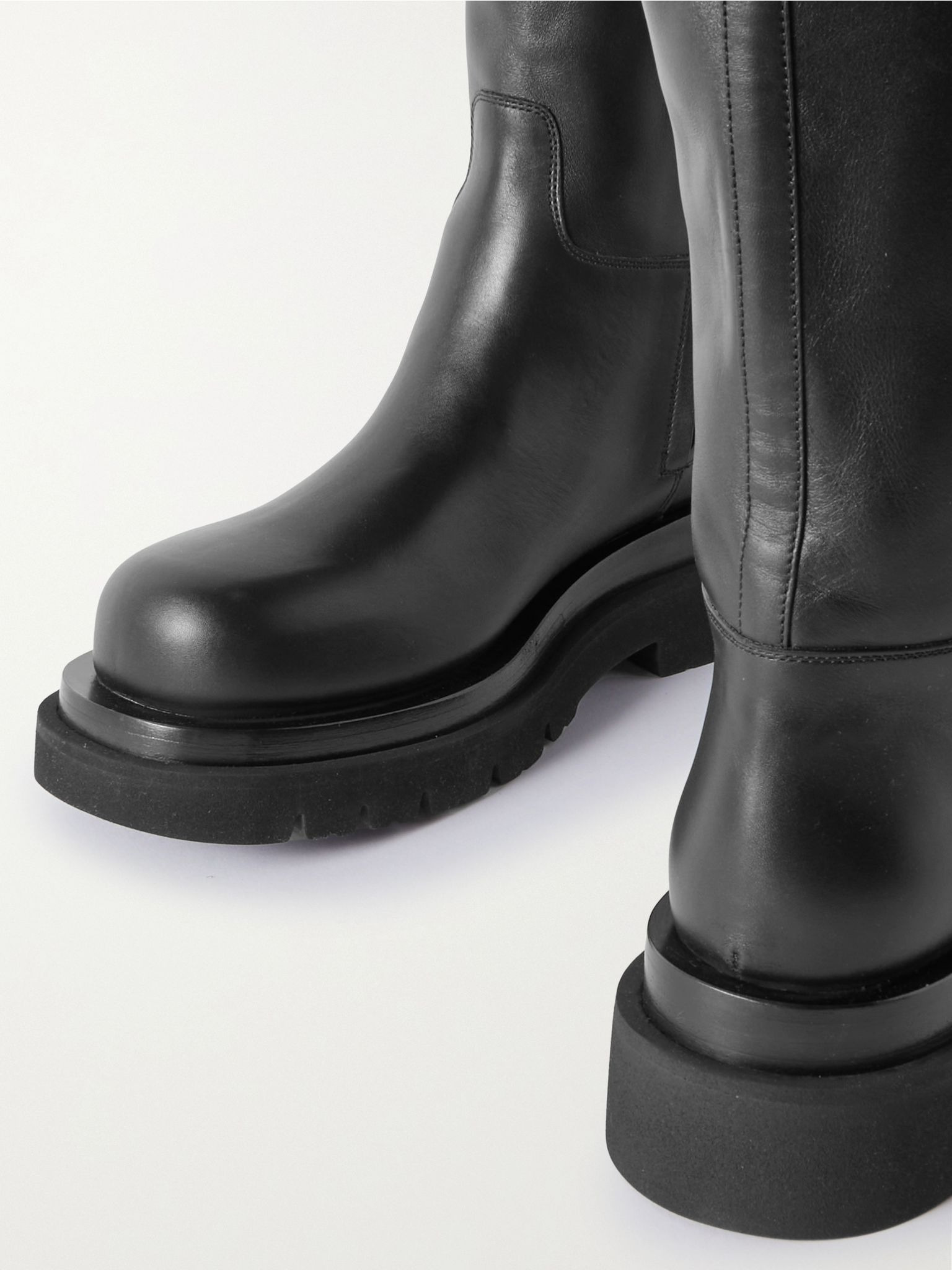 Cuissard leather over-the-knee boots Black - 4