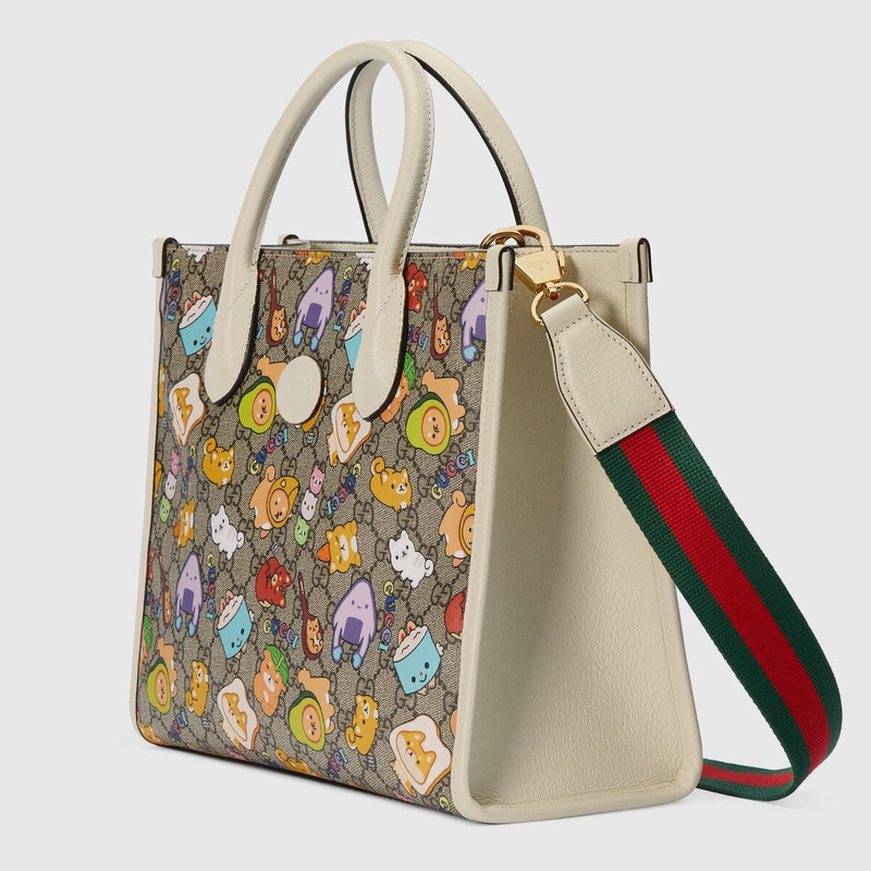 GUCCI Gucci animal print small tote bag outlook