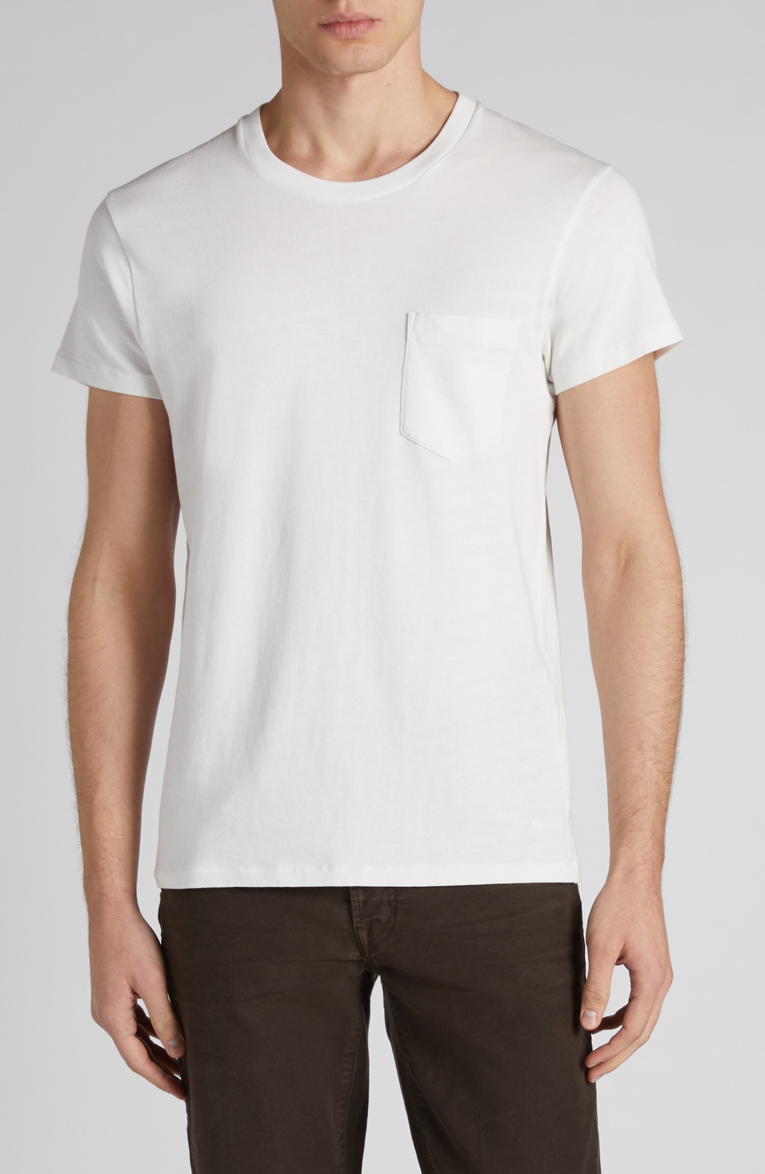 Cold Dye Cotton Pocket T-Shirt - 1