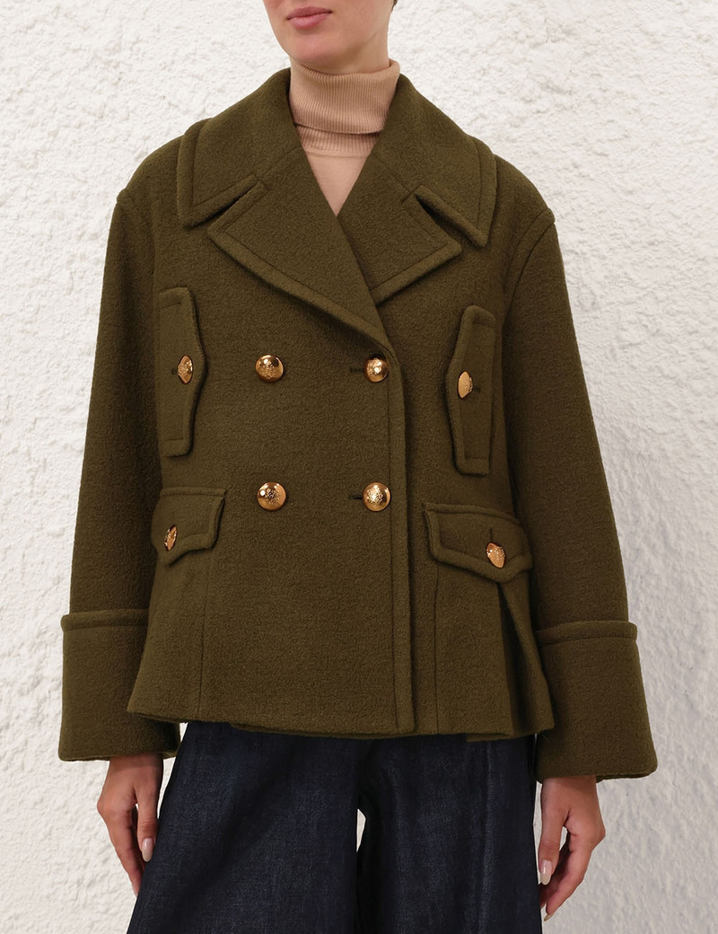 Zimmermann REBELLION BOUCLE PEACOAT outlook