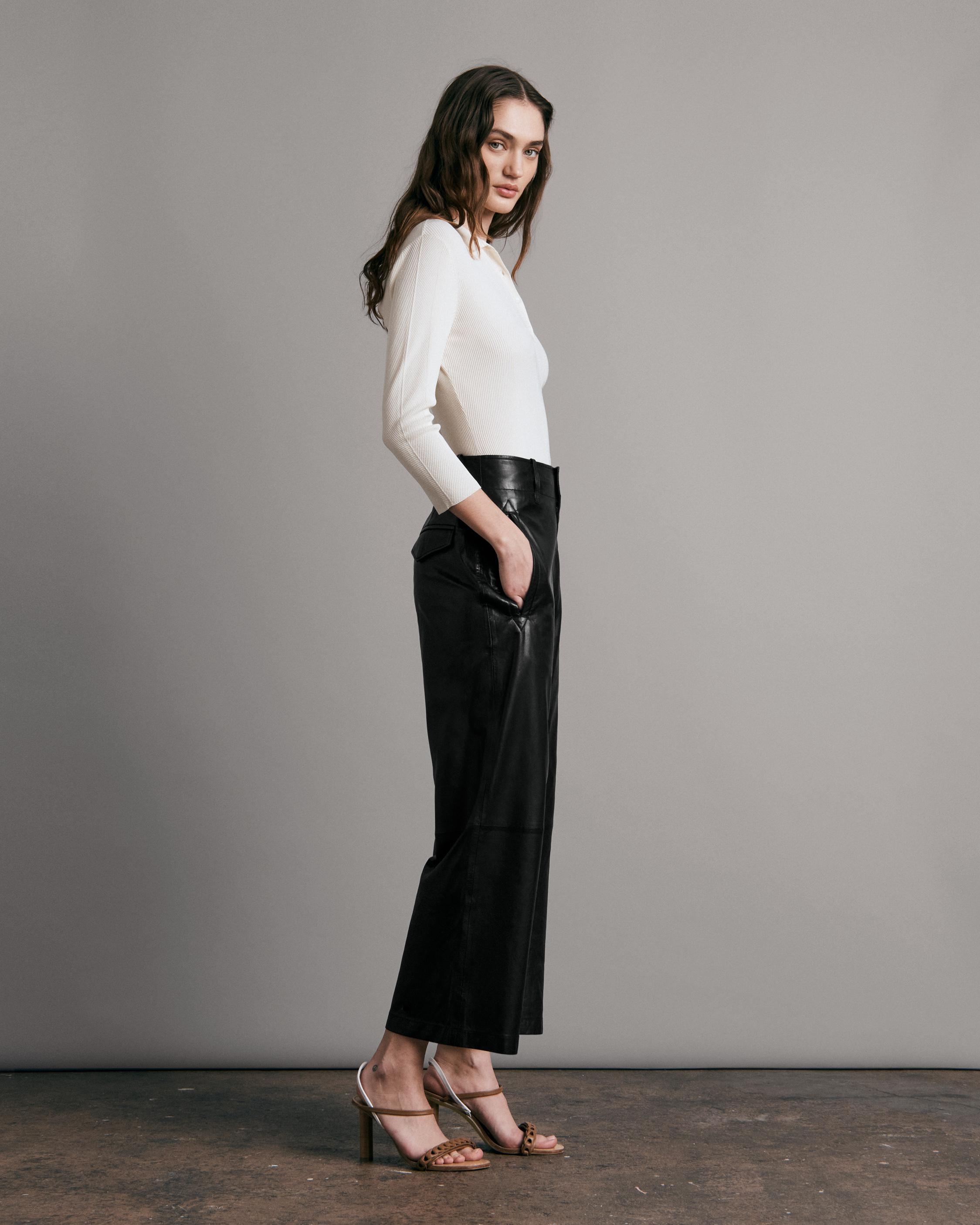 Dylan Leather Pant
Classic Fit Cropped Pant - 4
