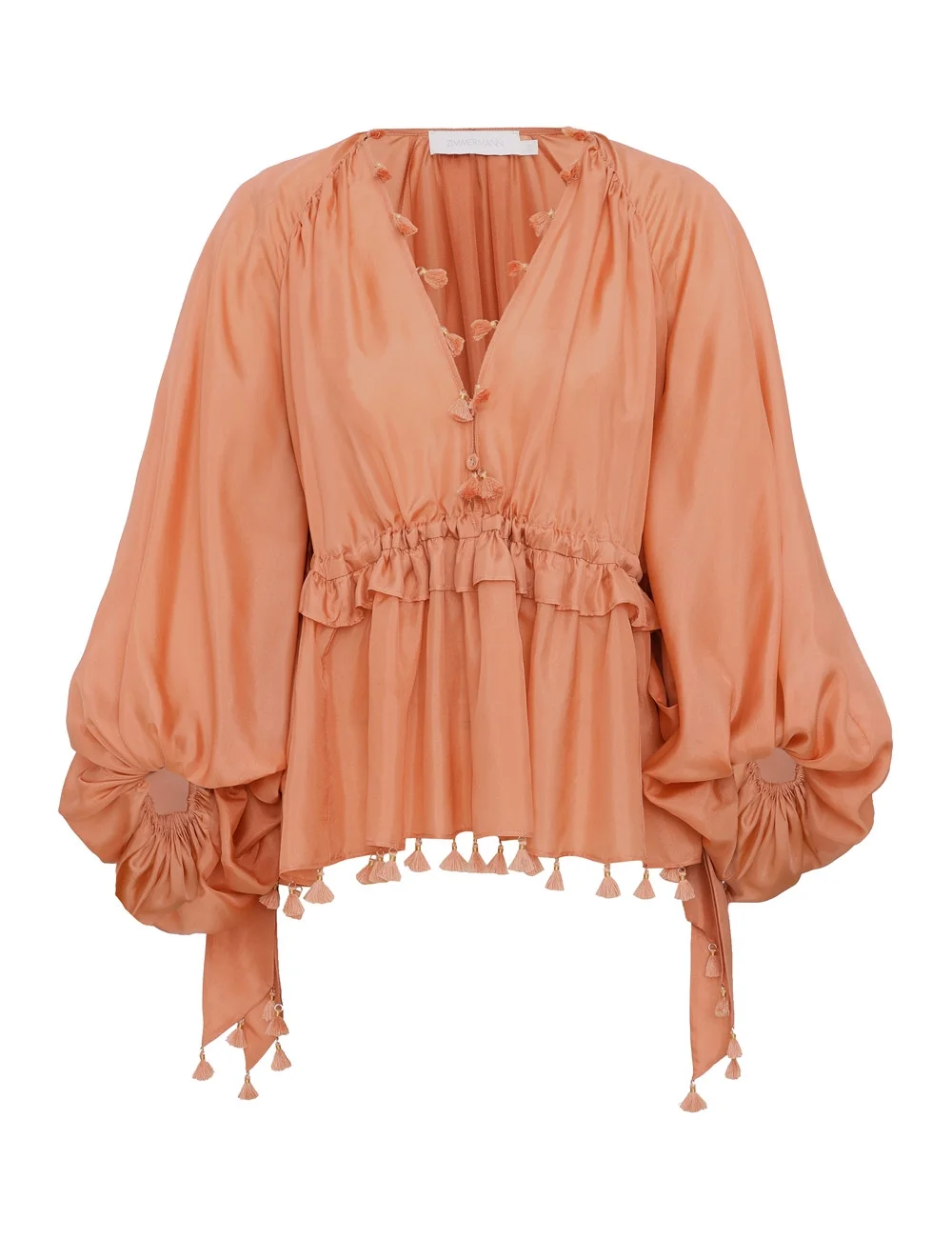 SUNDANCE TASSEL BILLOW BLOUSE - 1