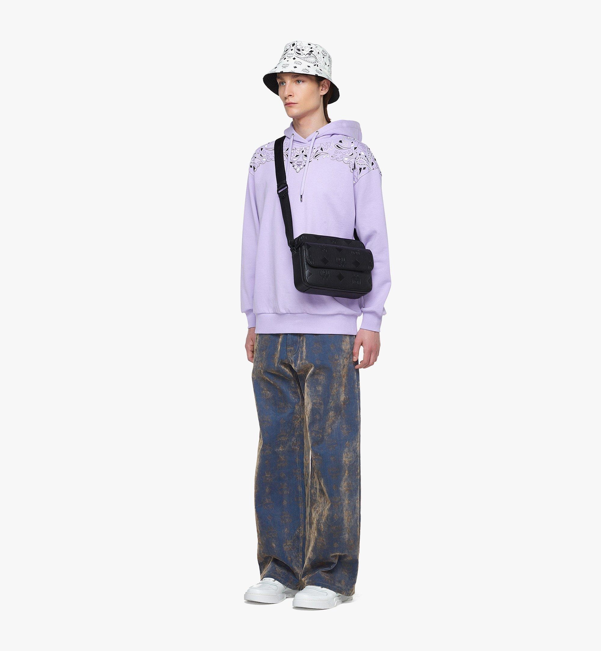 Aren Messenger Bag in Maxi Monogram Leather - 6