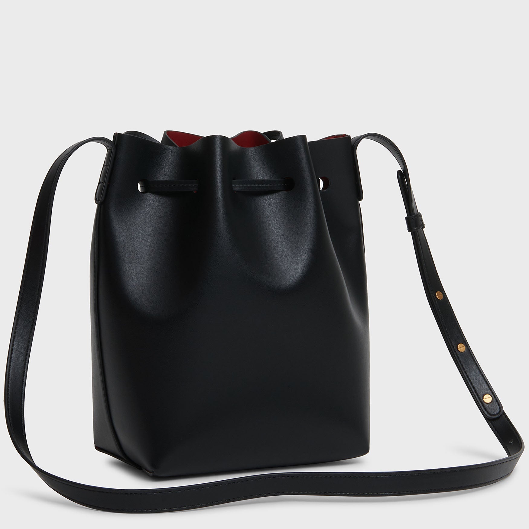 VEGAN APPLE LEATHER BUCKET BAG - 5
