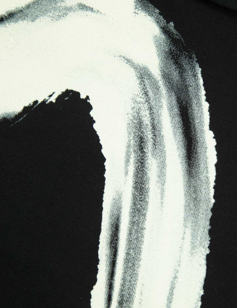 CALLIGRAPHY BRUSH DAICOCK PRINT REGULAR FIT SWEAT SHORTS 8