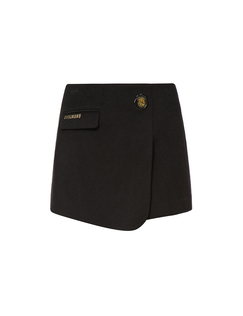 Wax Seal Badge Wrap Front Skort 13