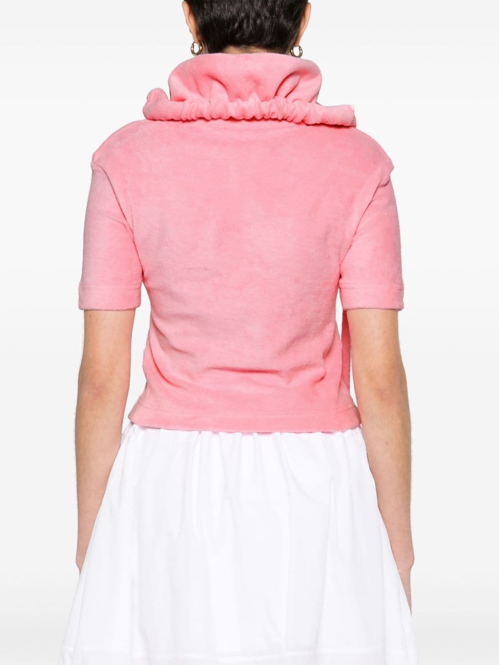 terry-cloth cotton polo shirt - 4