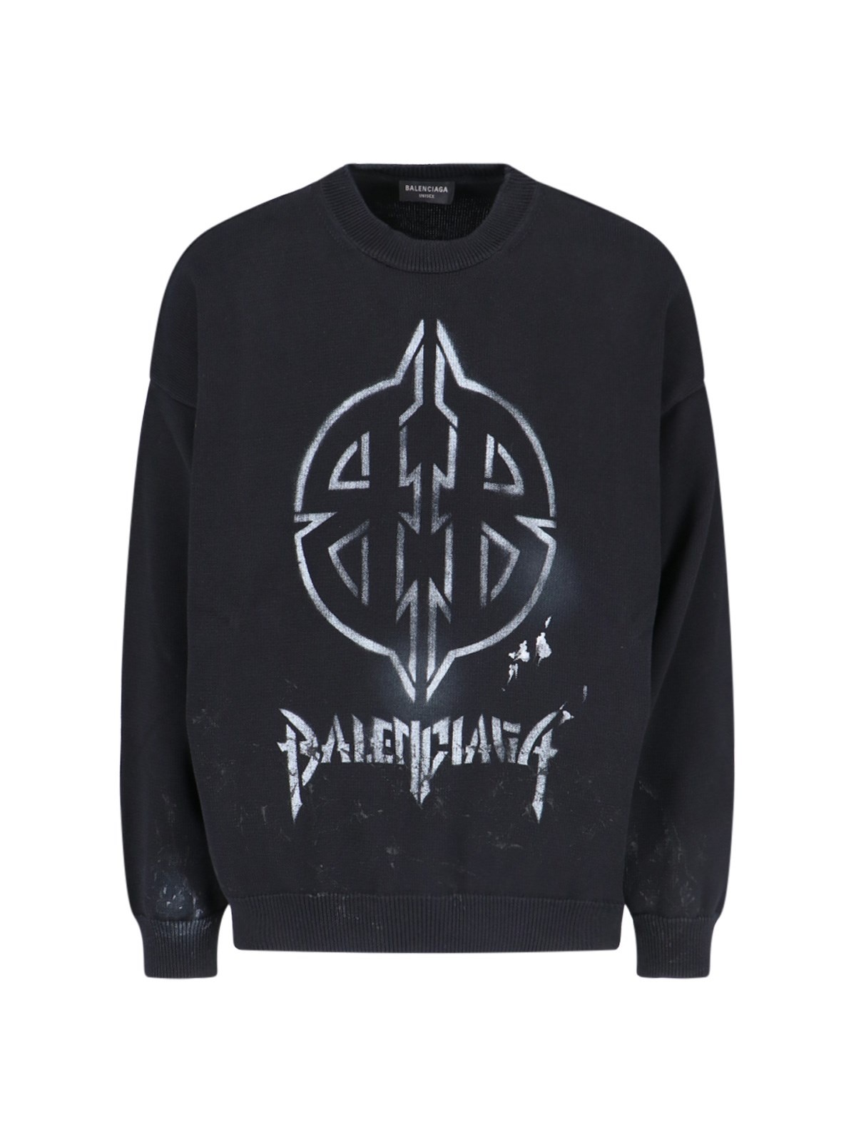 'METAL BB STENCIL' CREW NECK SWEATSHIRT - 1